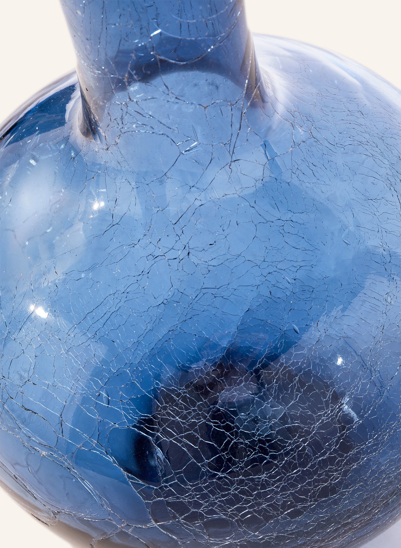 POLSPOTTEN Wazon BALL BODY LARGE: GRANATOWY