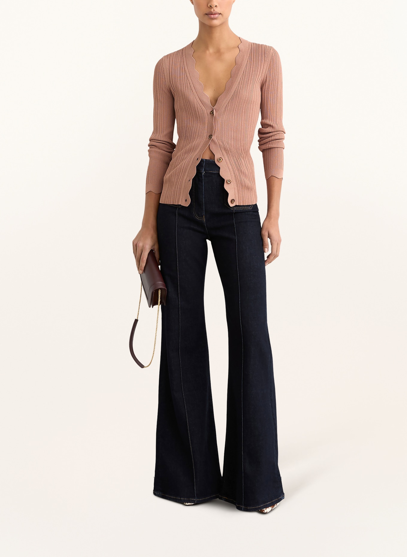 REISS Svetr VINNY: STARORŮŽOVÁ