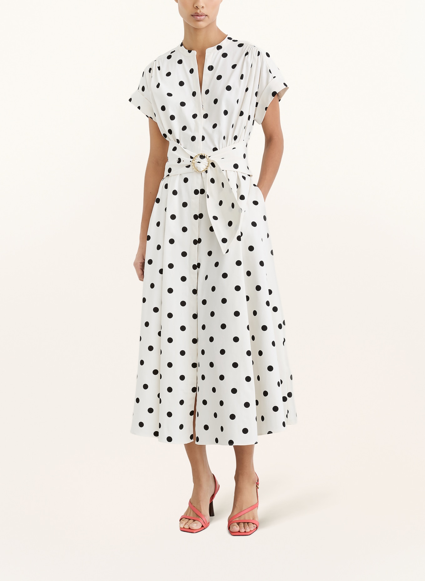 REISS Kleid SAWYER: WEISS / SCHWARZ