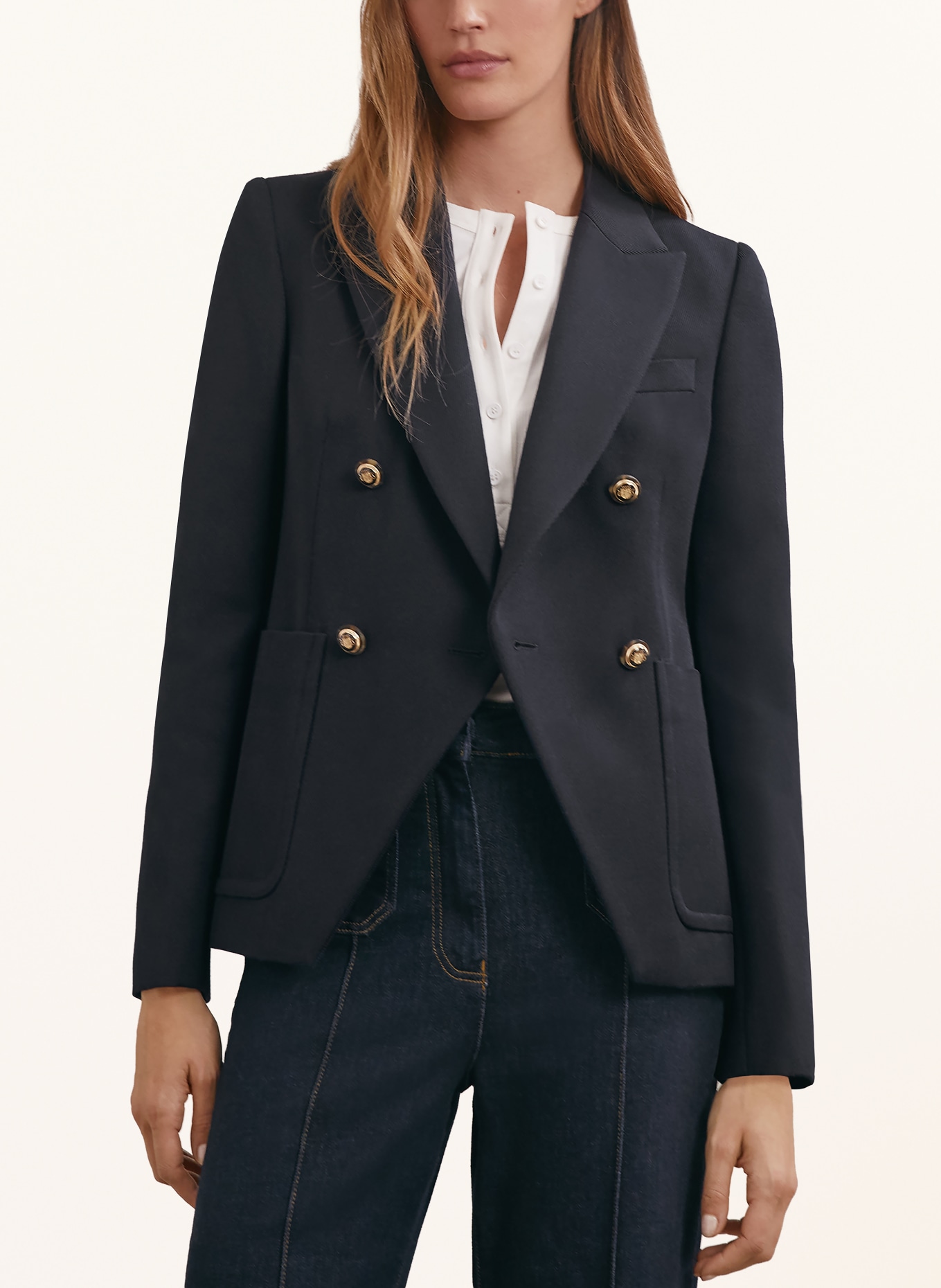 REISS Blazer GIGI: DONKERBLAUW