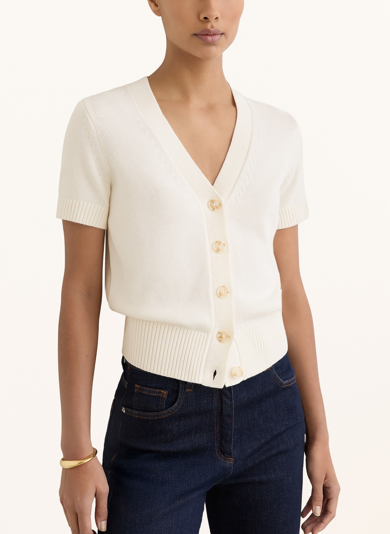 REISS Sweter ANYA: KREMOWY