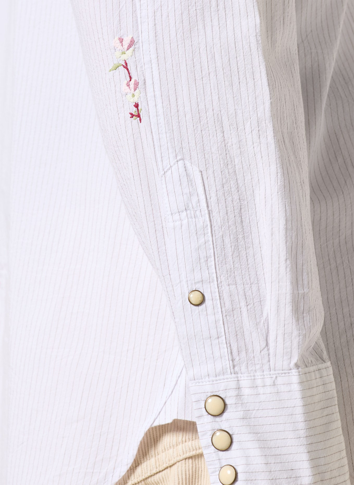 ALLSAINTS Hemd PORTMAN Oversized Fit: HELLGRAU / BRAUN