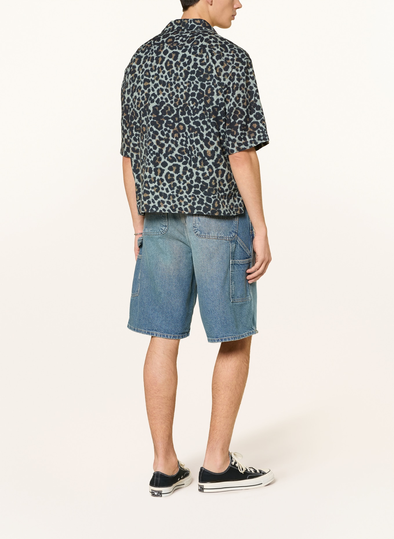 ALLSAINTS Koszula resortowa SILESIA Oversized Fit: CZARNY / KONIAKOWY / JASNOCZARY