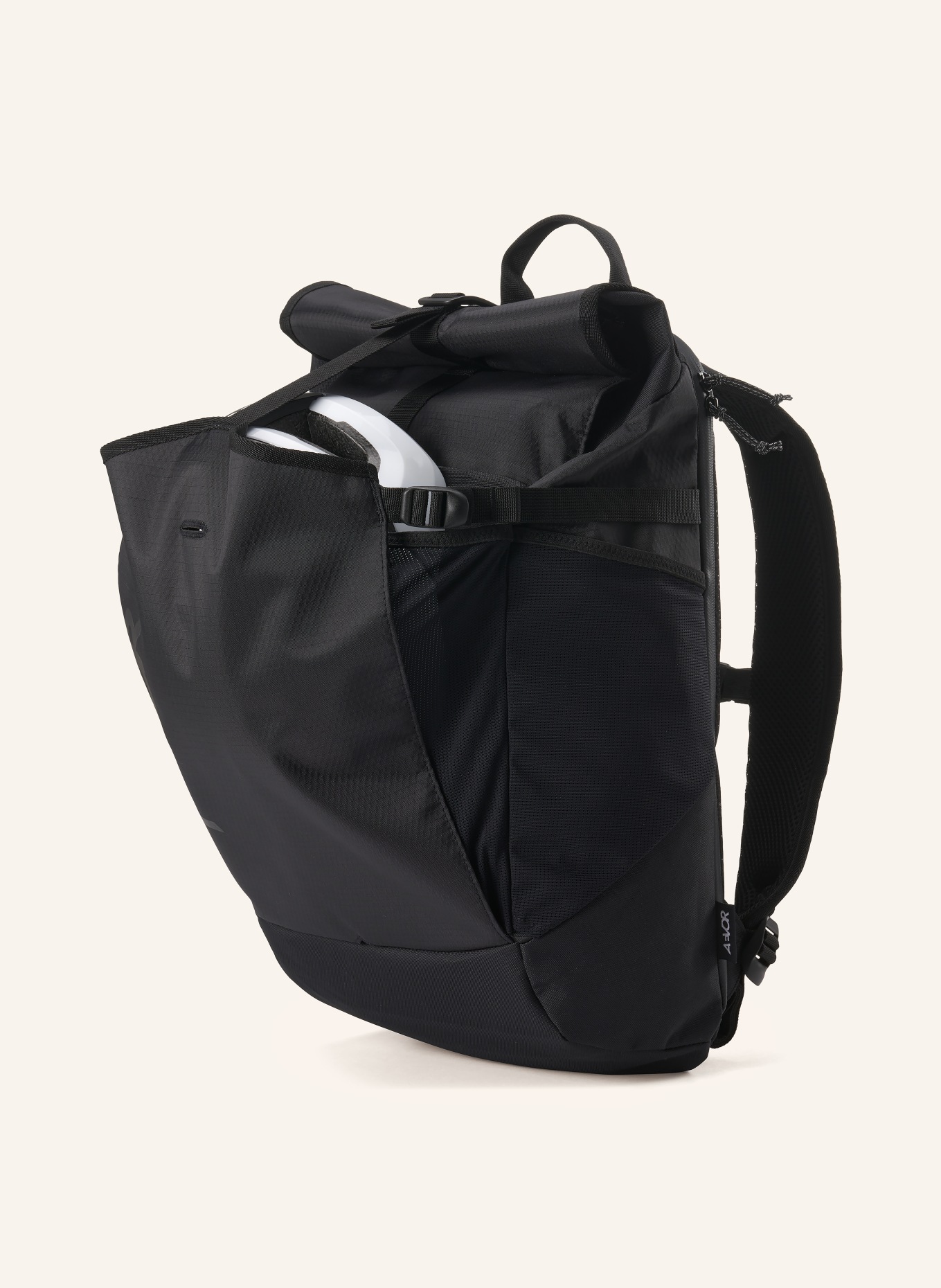 AEVOR Rucksack ROLL PACK 2.0 26 l mit Laptop-Fach: SCHWARZ