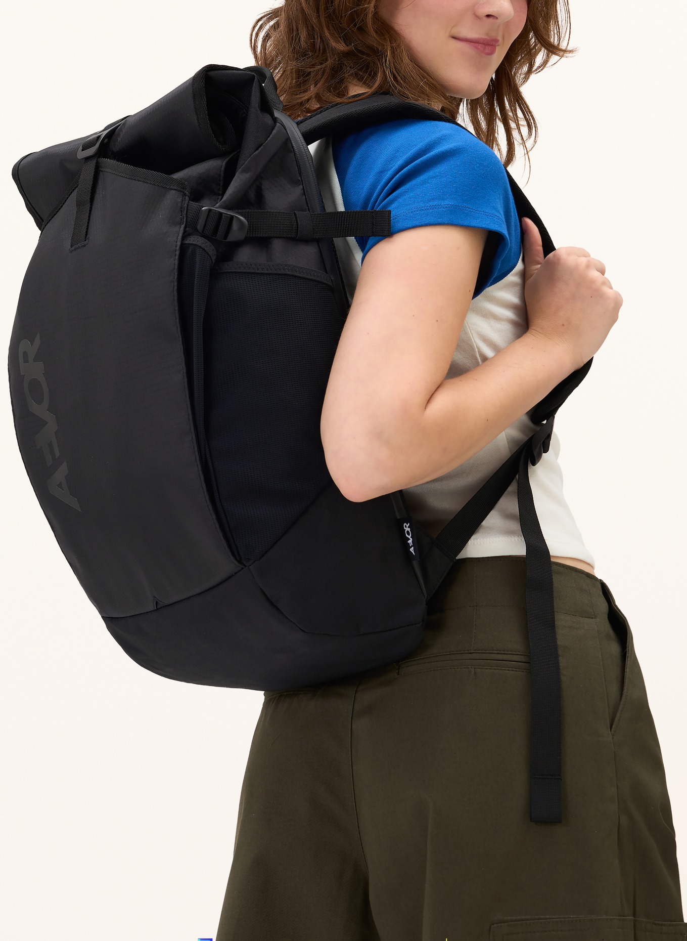 AEVOR Rucksack ROLL PACK 2.0 26 l mit Laptop-Fach: SCHWARZ