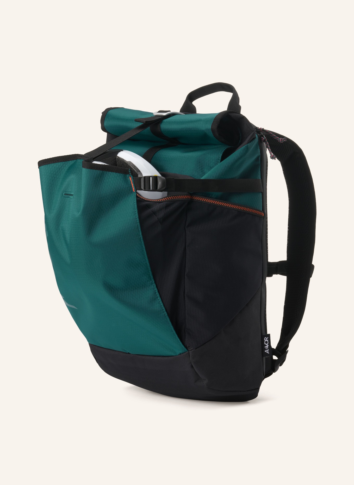 AEVOR ROLL PACK 2.0 26 l backpack with laptop compartment: TEAL / BLACK