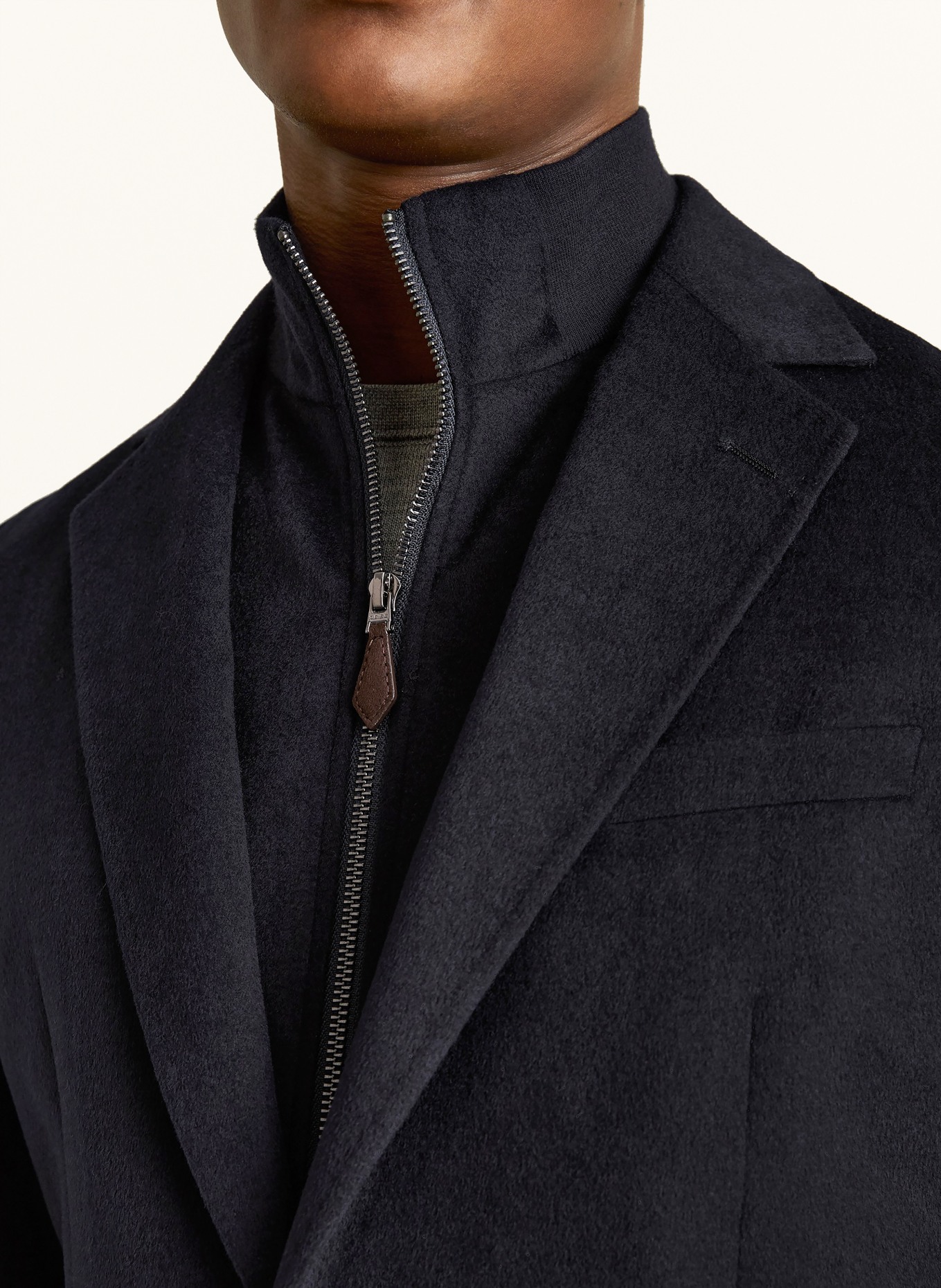 REISS Sakko PATCH Tailored Fit mit herausnehmbarer Blende: DUNKELBLAU