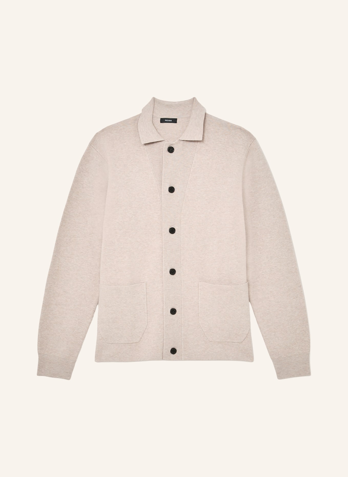 REISS PLAZA cardigan: BEIGE