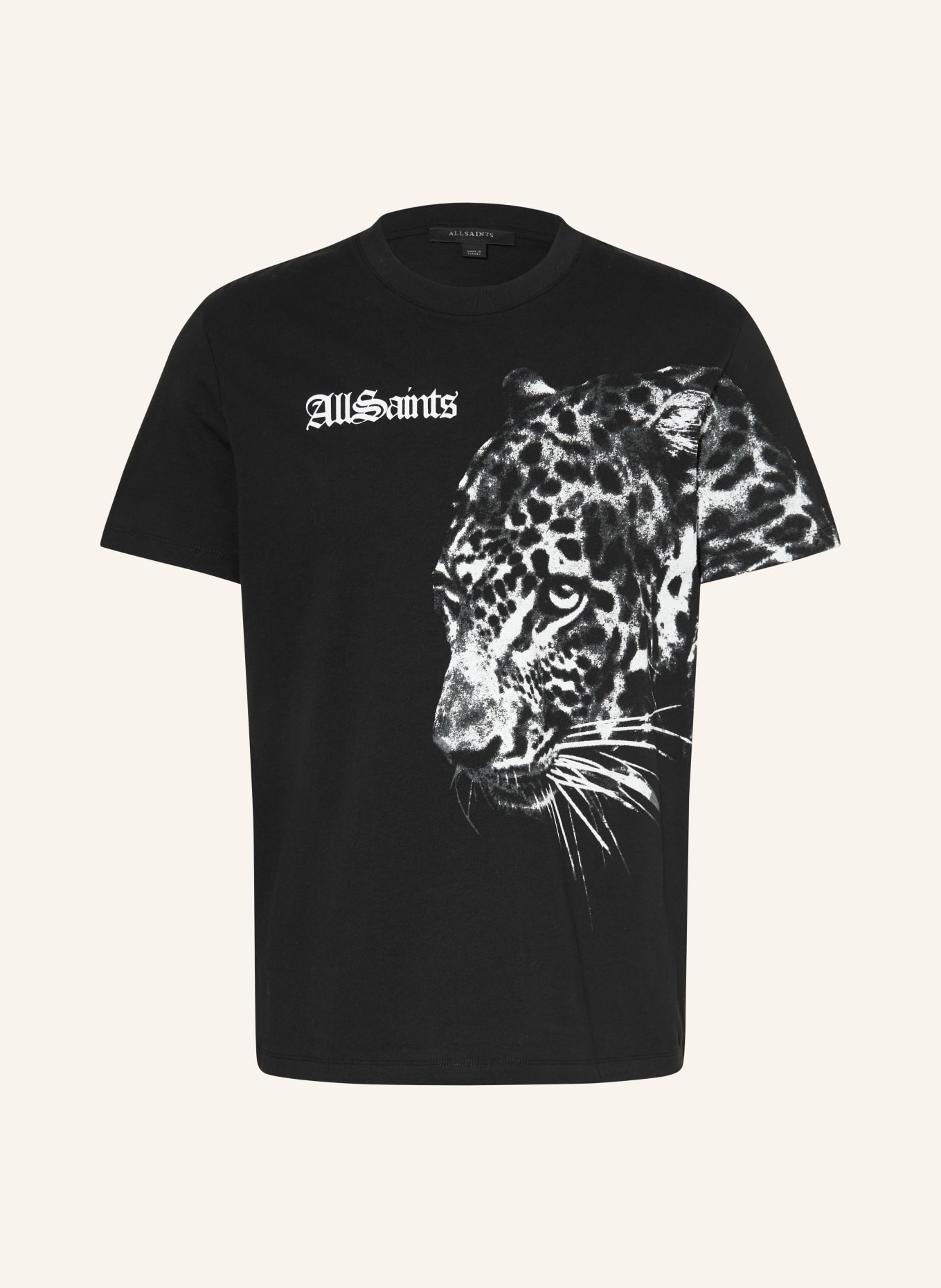 ALLSAINTS Tričko ZAYA: ČERNÁ / BÍLÁ