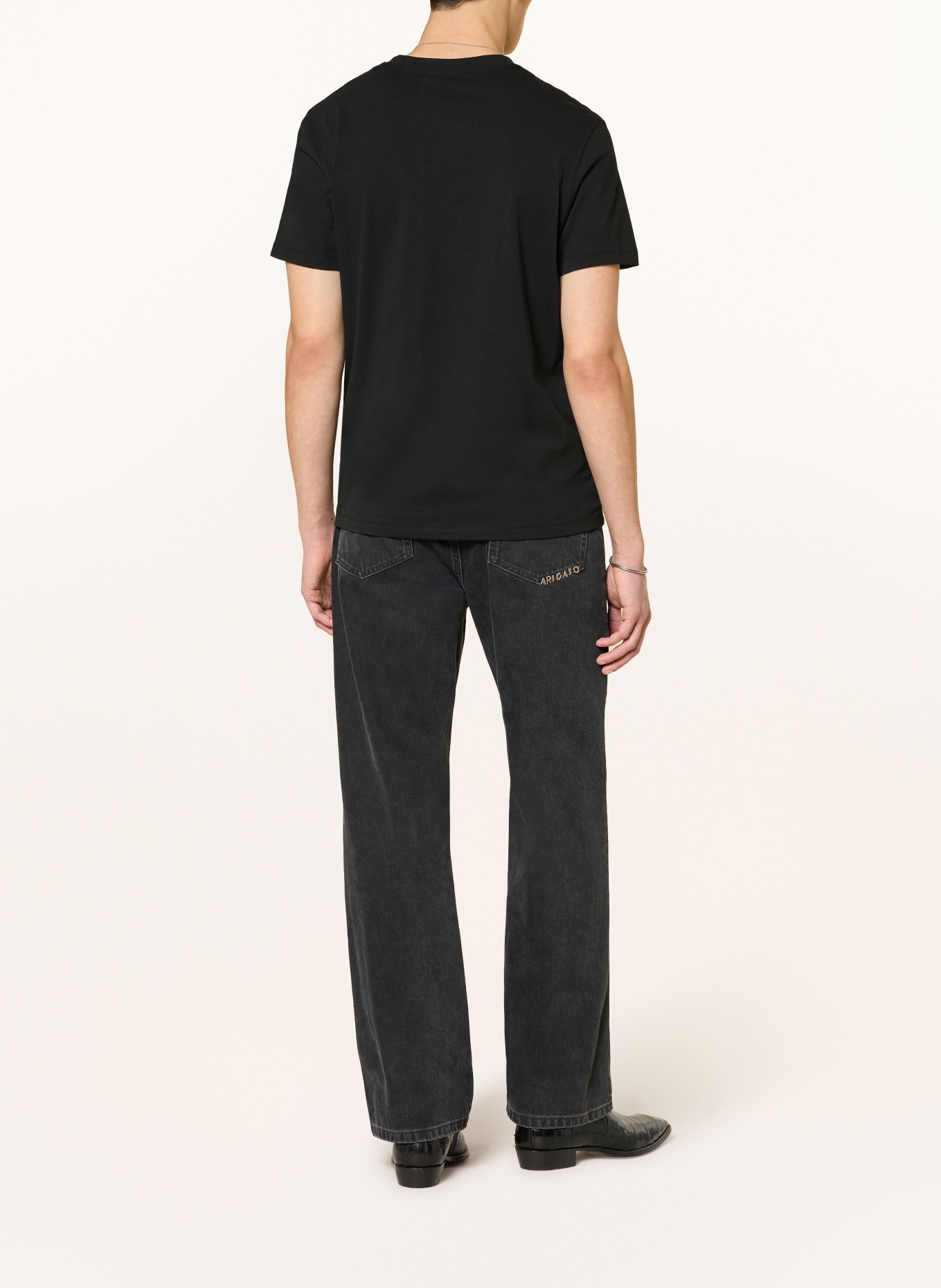 ALLSAINTS Tričko ZAYA: ČERNÁ / BÍLÁ