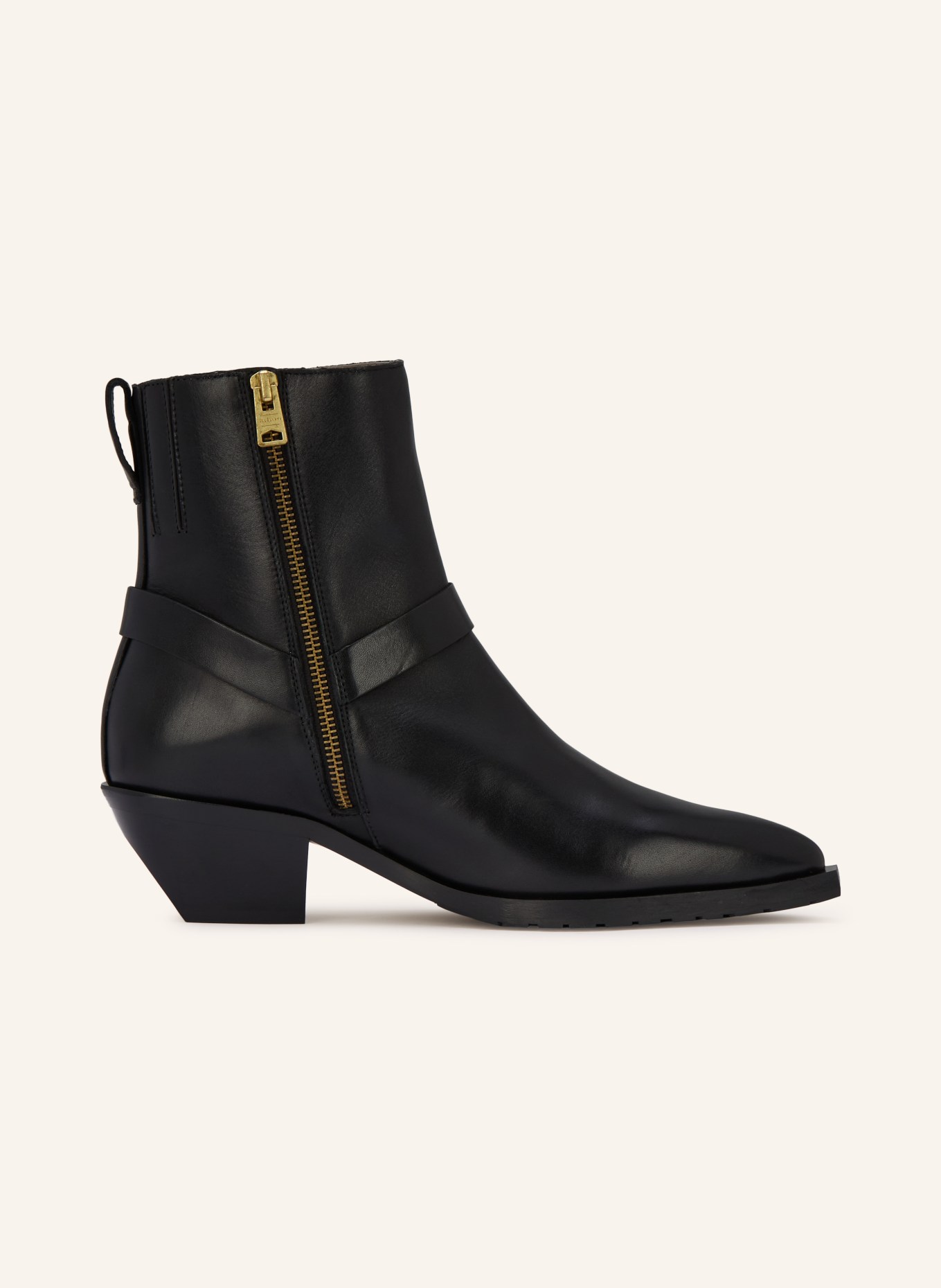 ALLSAINTS Stiefeletten FOX: SCHWARZ / GOLD