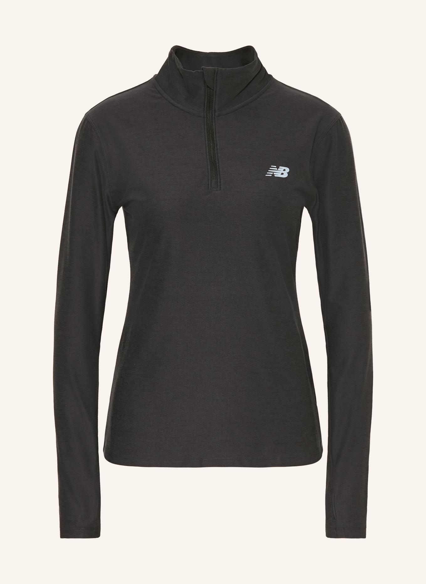 new balance running shirt: BLACK