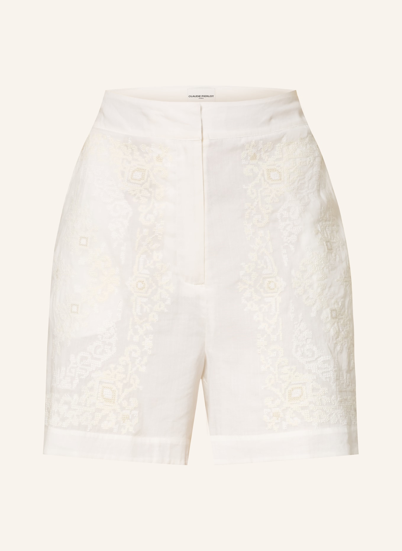 CLAUDIE PIERLOT Shorts: ECRU