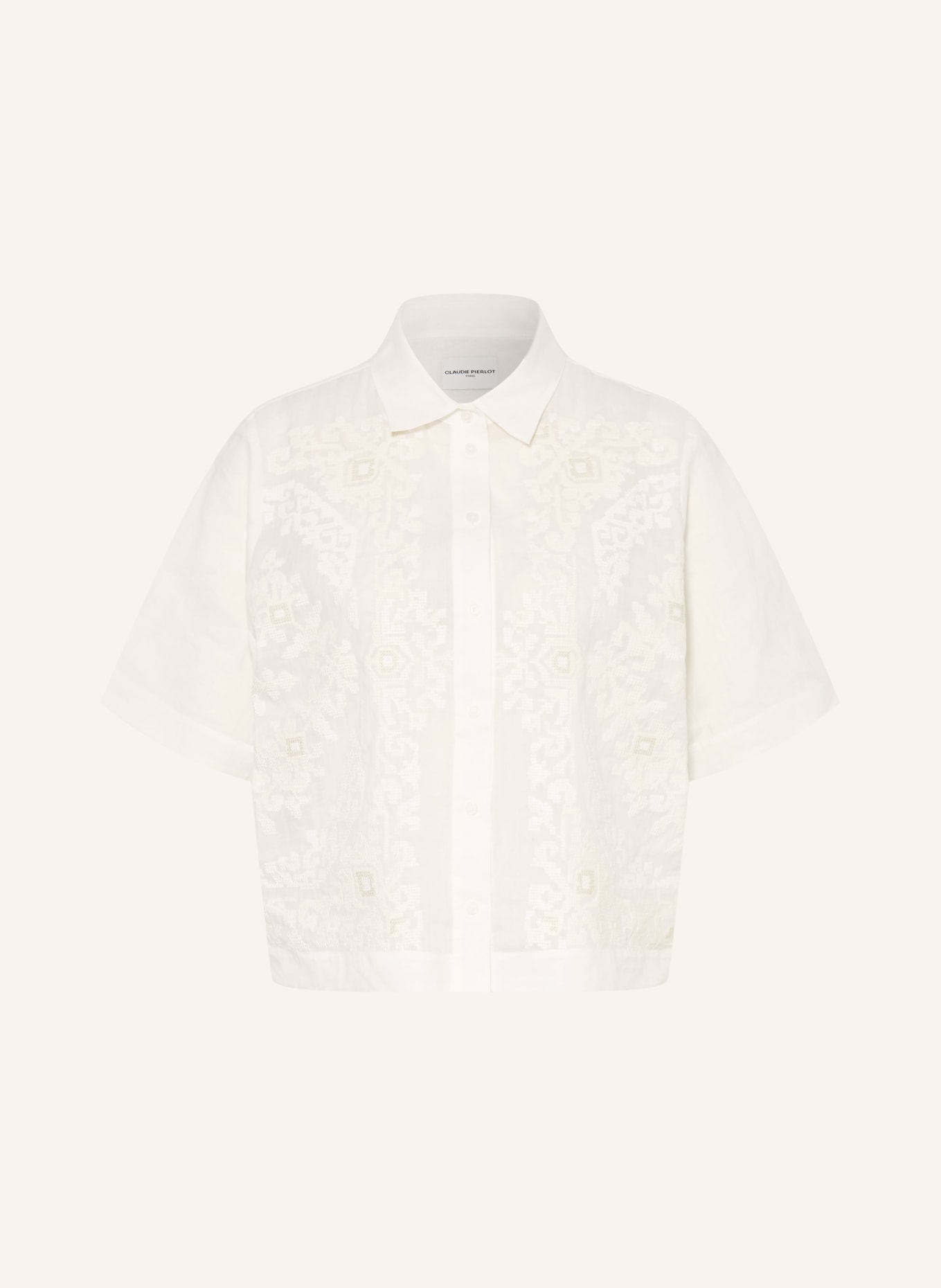 CLAUDIE PIERLOT Hemdbluse: WEISS