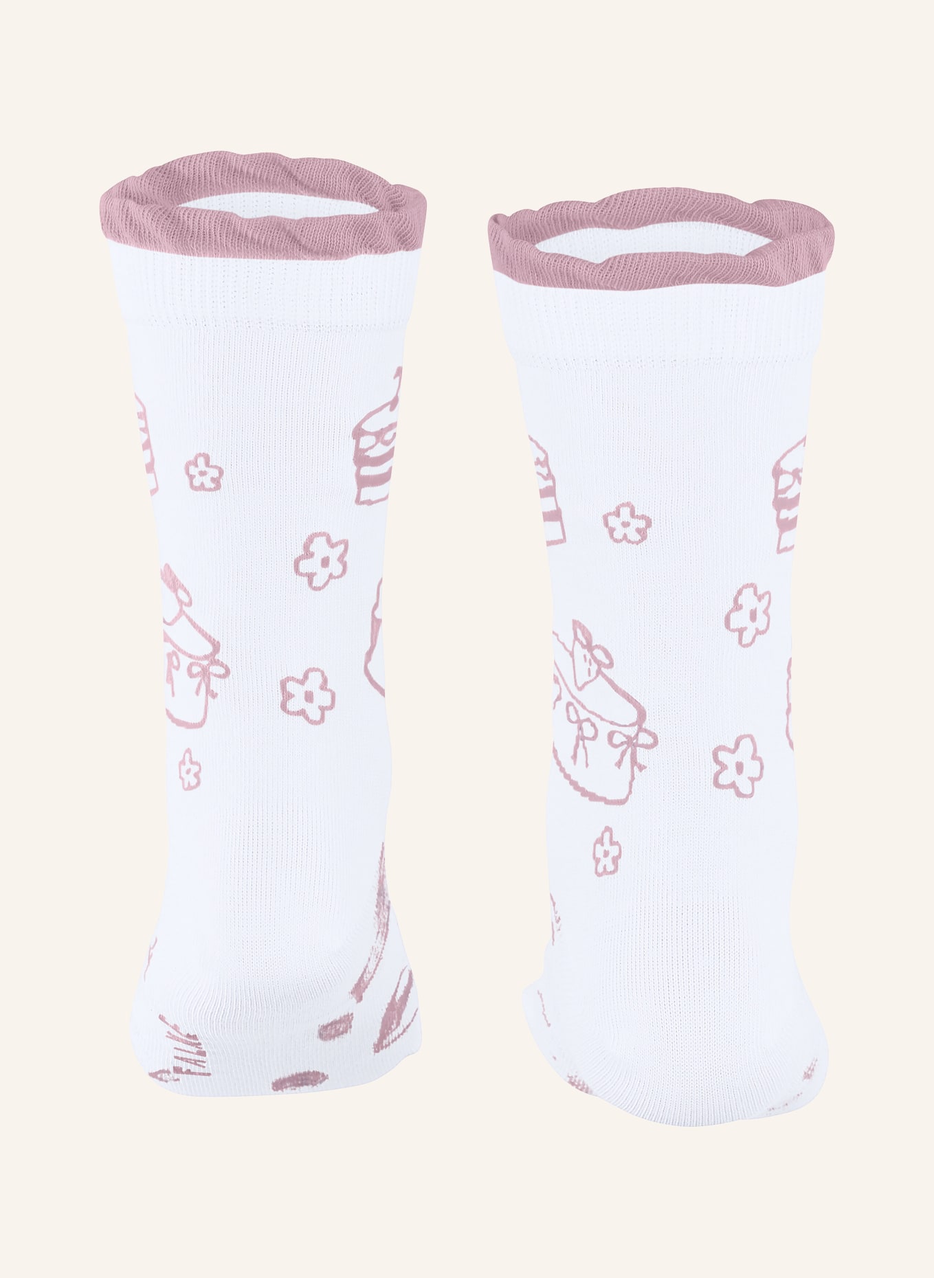 FALKE Socken BEAUTIFUL CAKES: 2000 WHITE