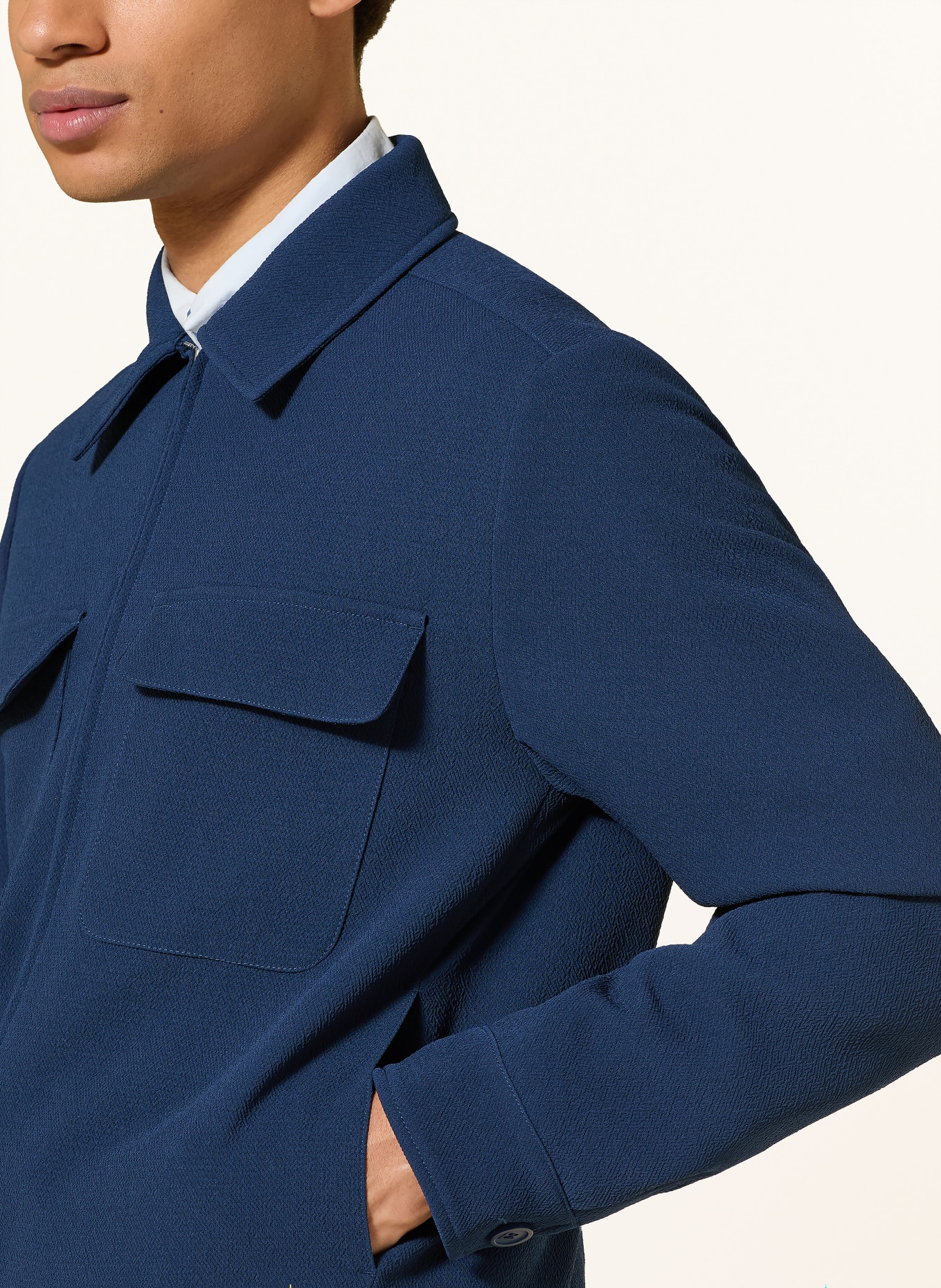 SANDRO Blouson: DUNKELBLAU