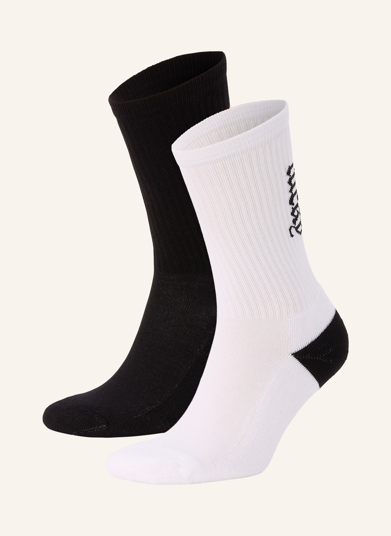 ALLSAINTS 2-pack socks LUCKY OR NOT: BLACK / RED / WHITE