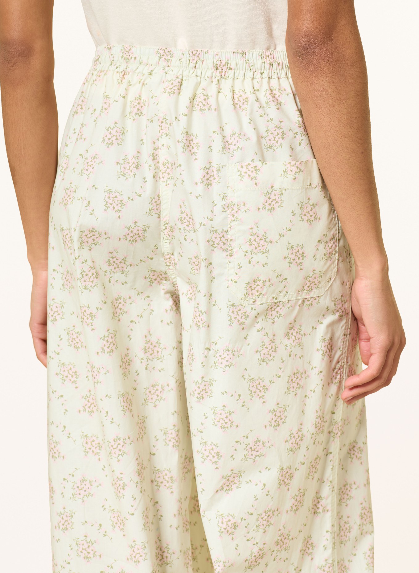 SANDRO Hose: HELLGRÜN / ROSA