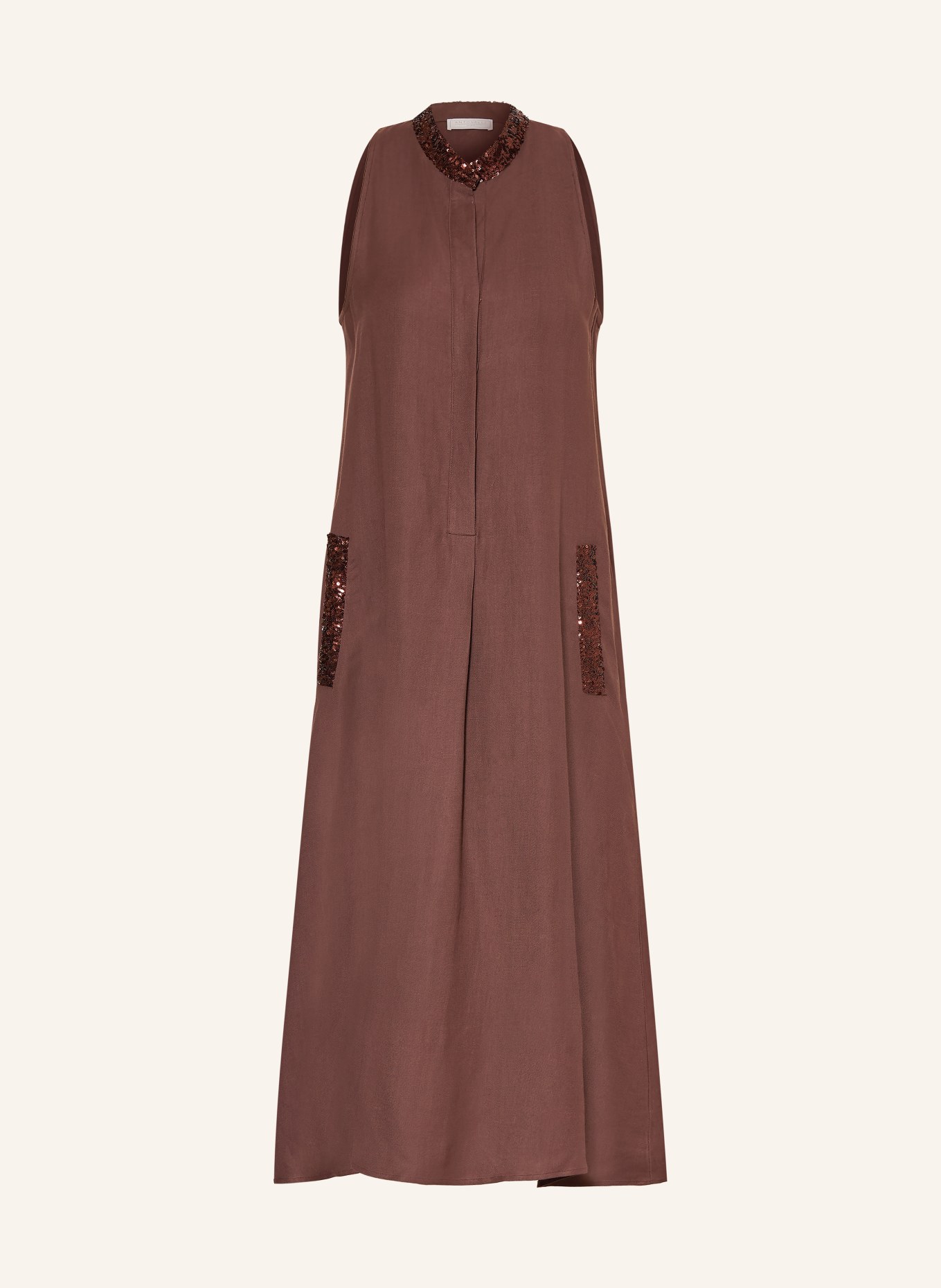 ANTONELLI firenze Sequin dress: BROWN