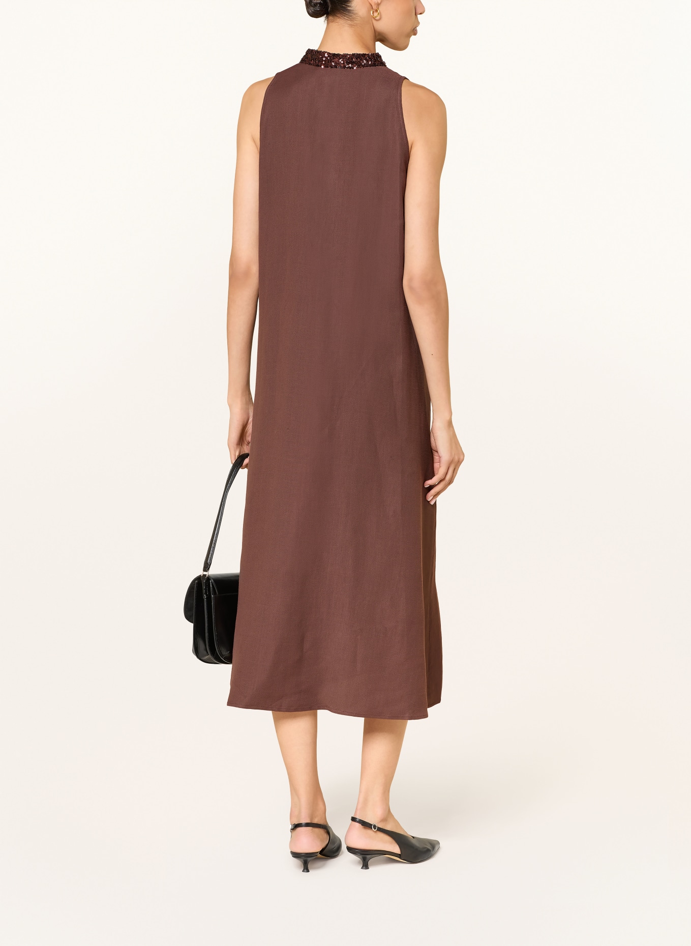ANTONELLI firenze Sequin dress: BROWN