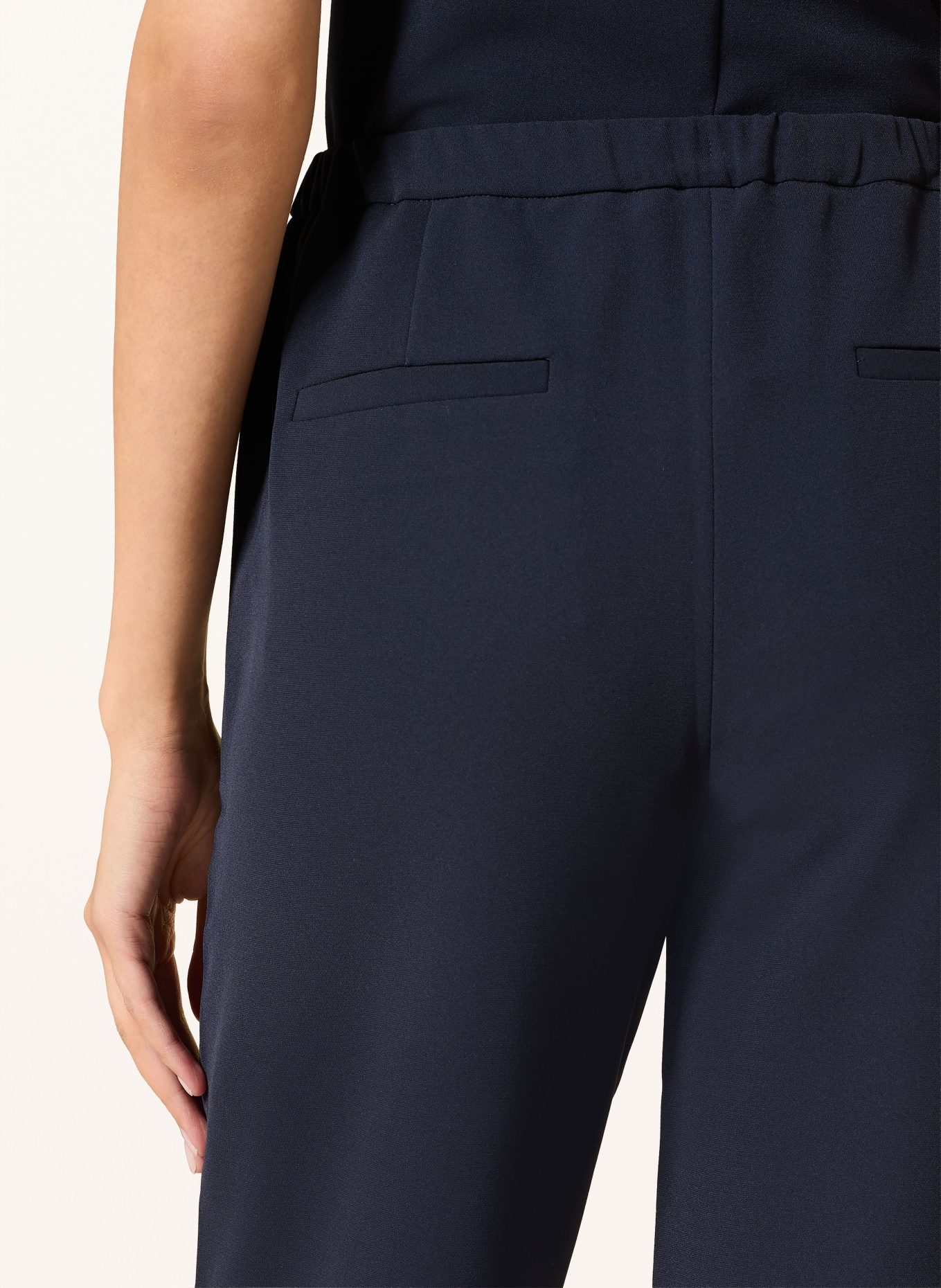 ANTONELLI firenze Spodnie typu culotte SINAPE: GRANATOWY