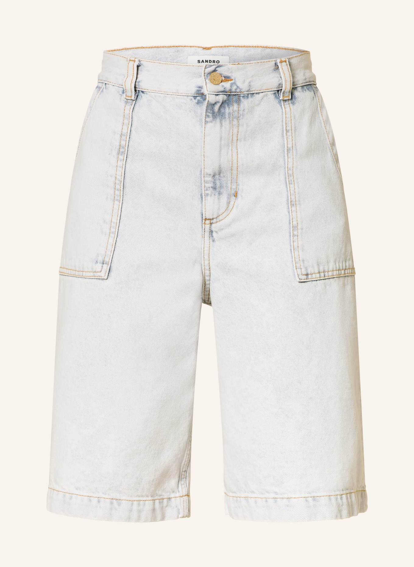 SANDRO Jeans-Bermudas: J002 LIGHT BLUE JEAN