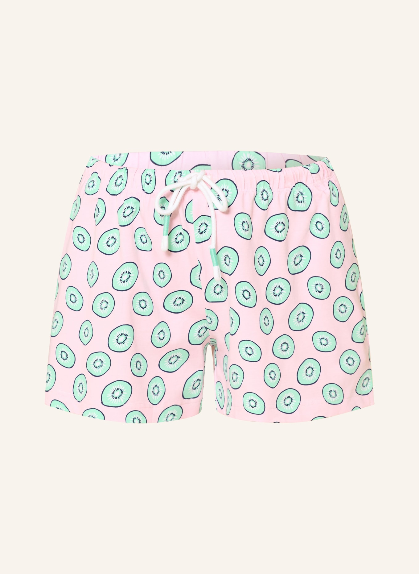 mey FLASHY FRUITS sleep shorts: PINK / MINT / WHITE