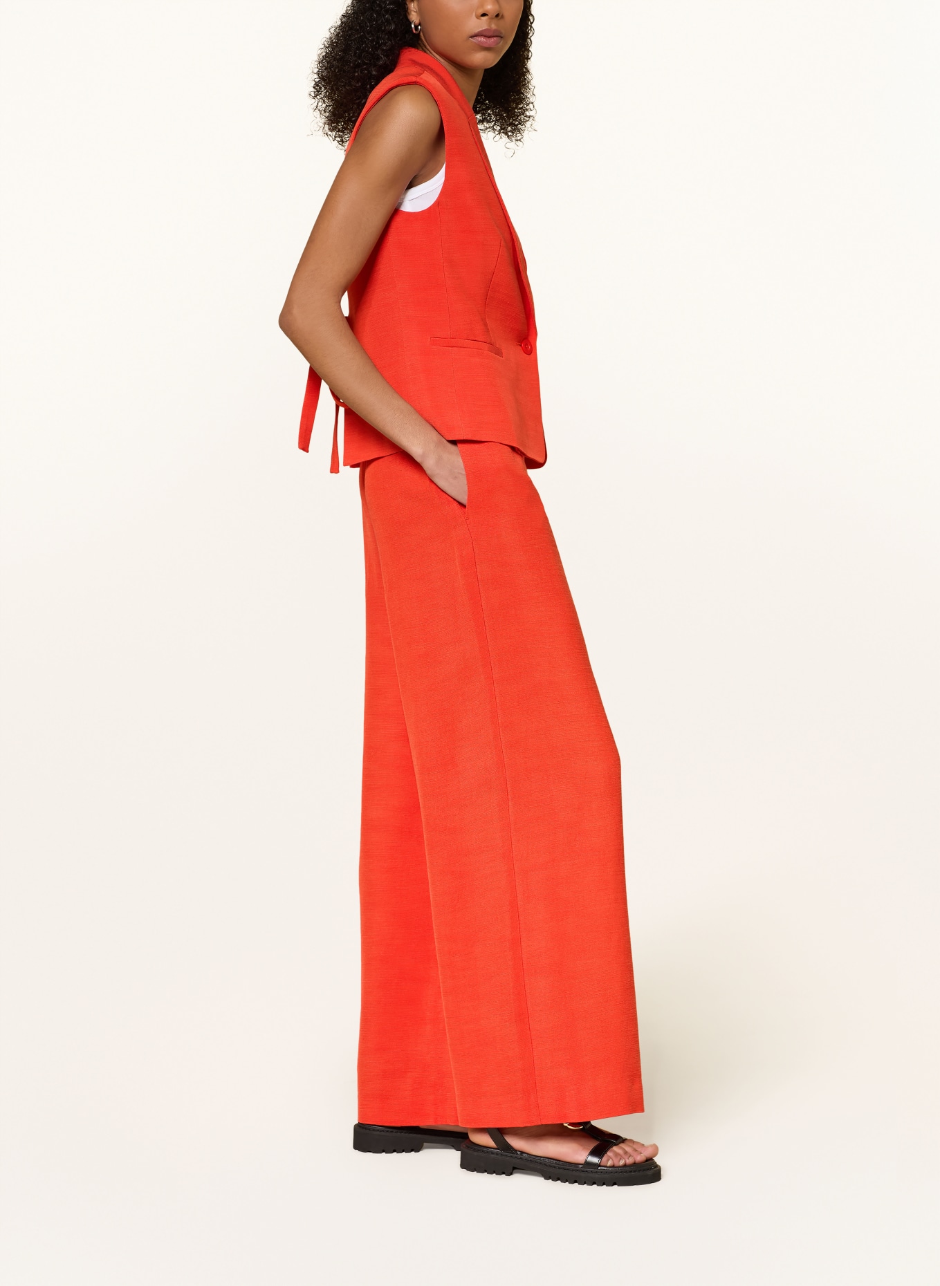 CLAUDIE PIERLOT Marlenehose: ROT