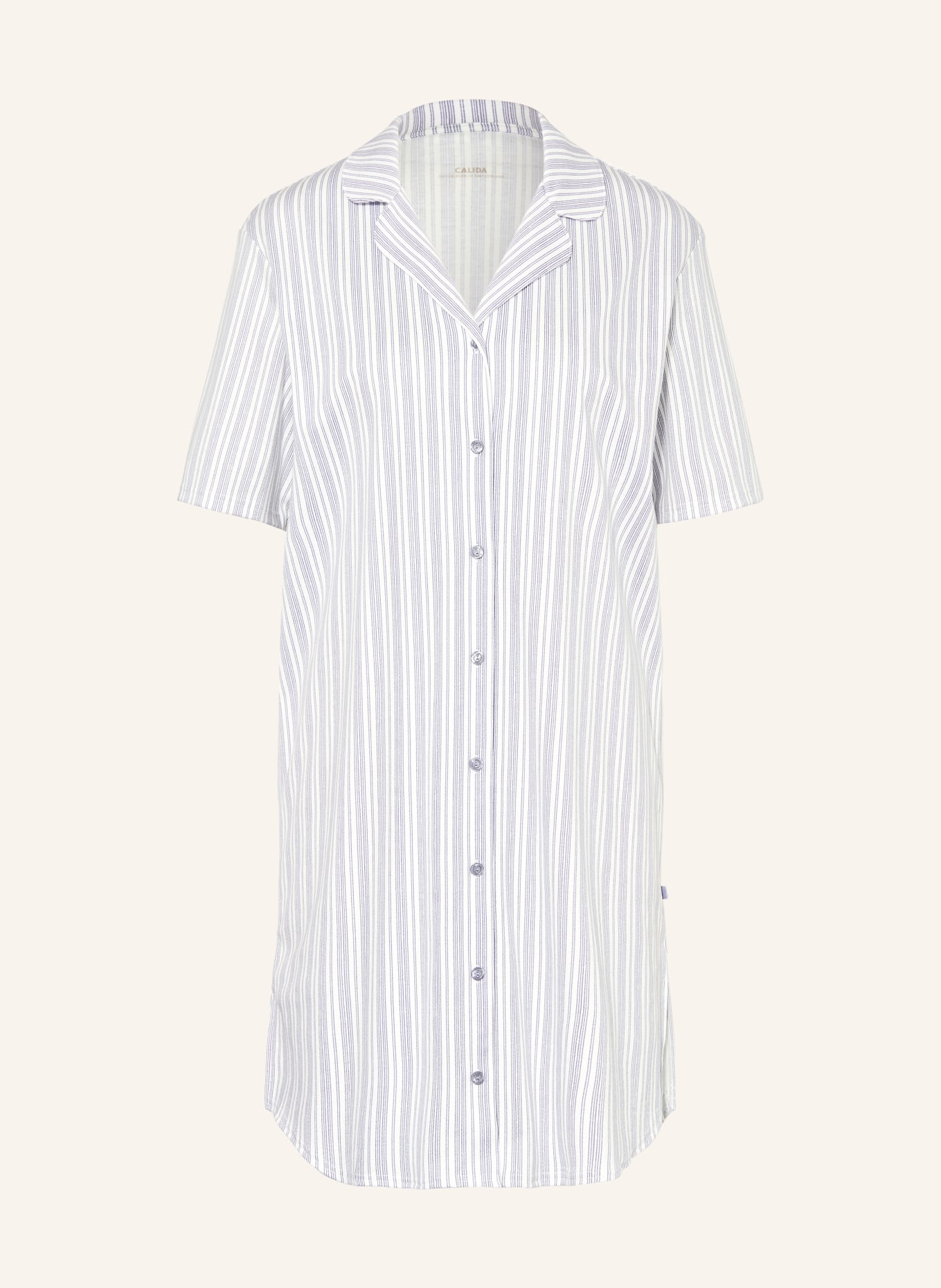 CALIDA Koszulka nocna STRIPED DREAMS: BIAŁY / NIEBIESKI