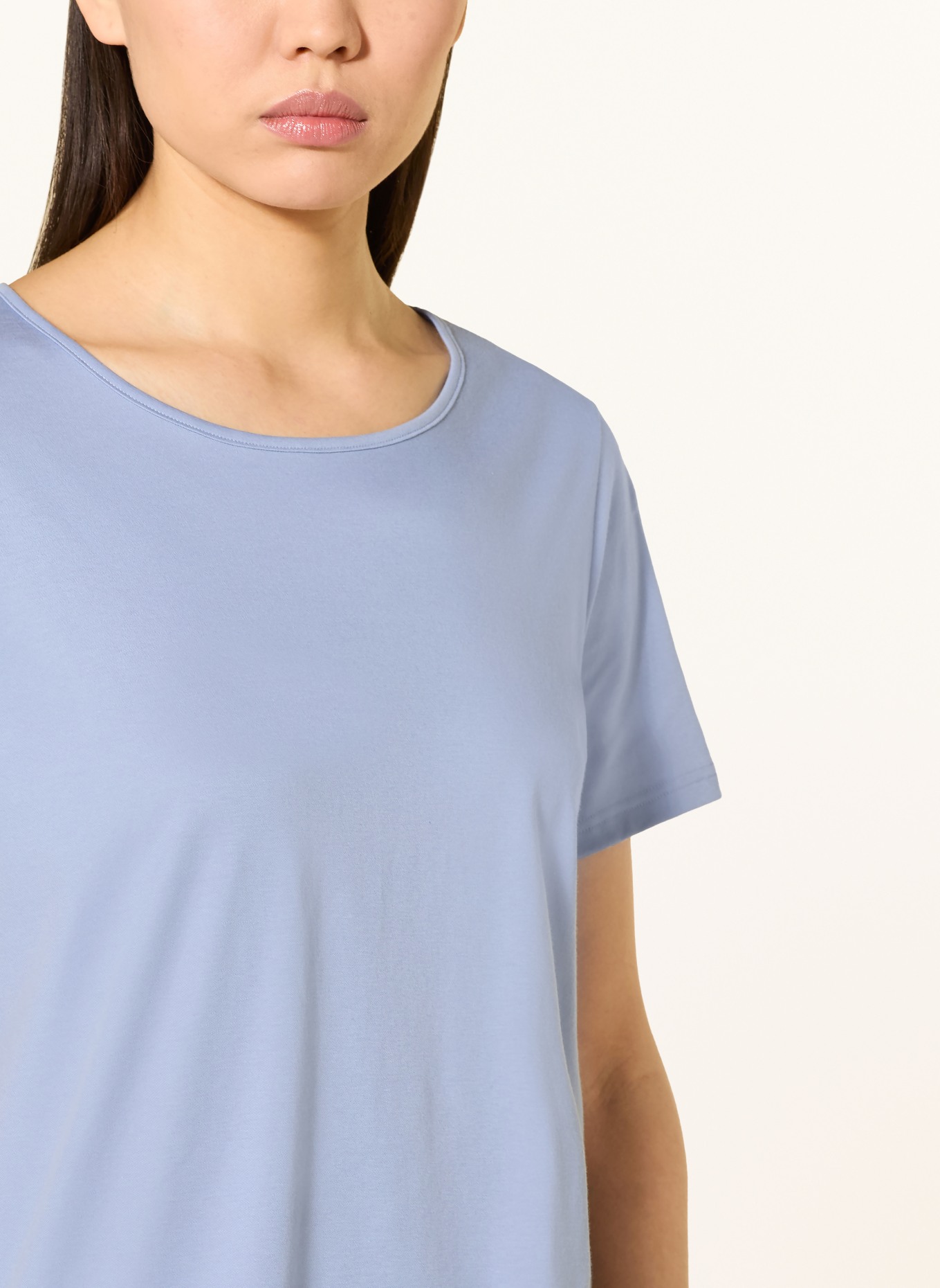 CALIDA STRIPED DREAMS Shorty Pajamas: BLUE / WHITE