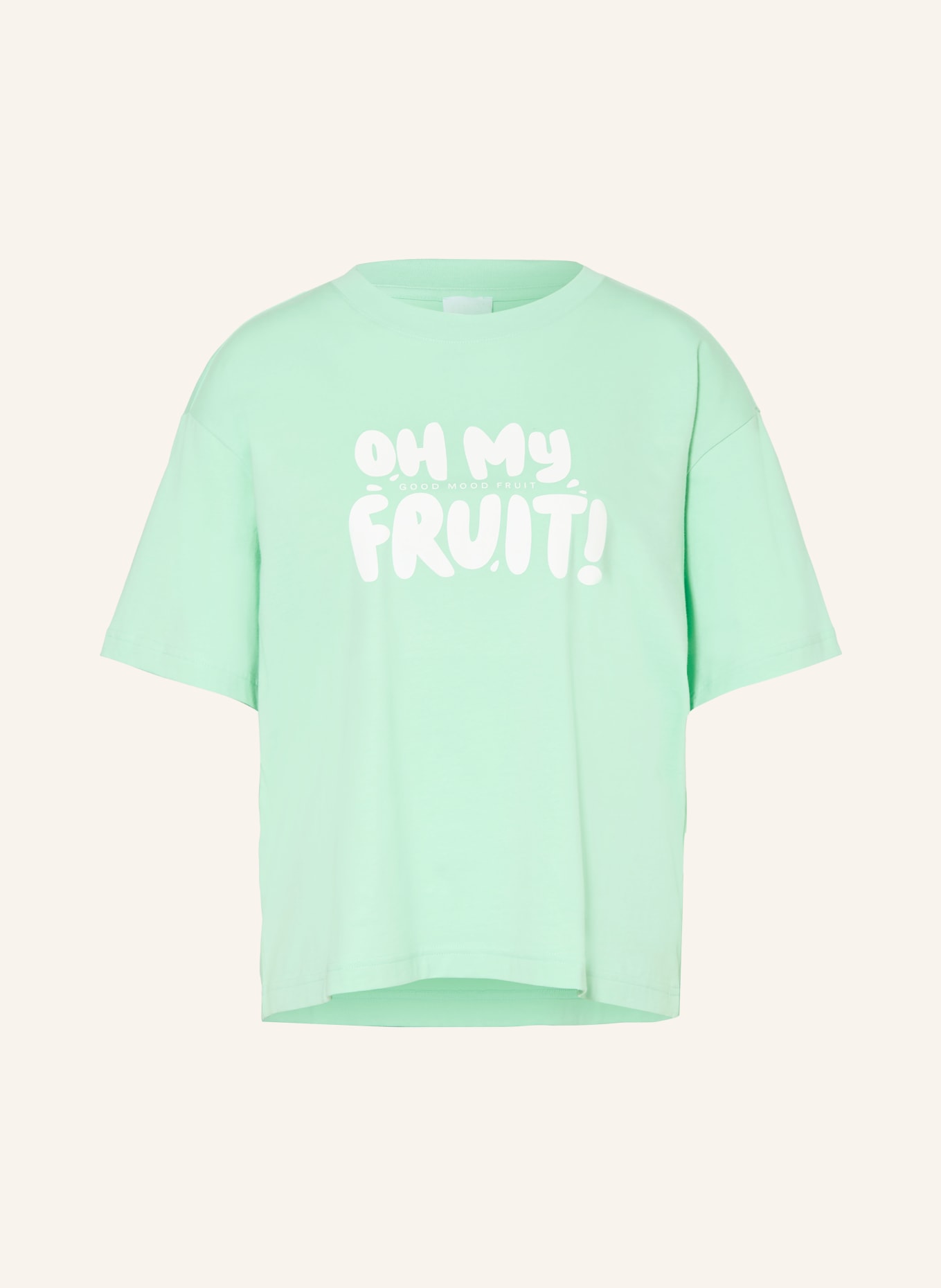 mey SOLID LOVE sleep shirt series: MINT / WHITE