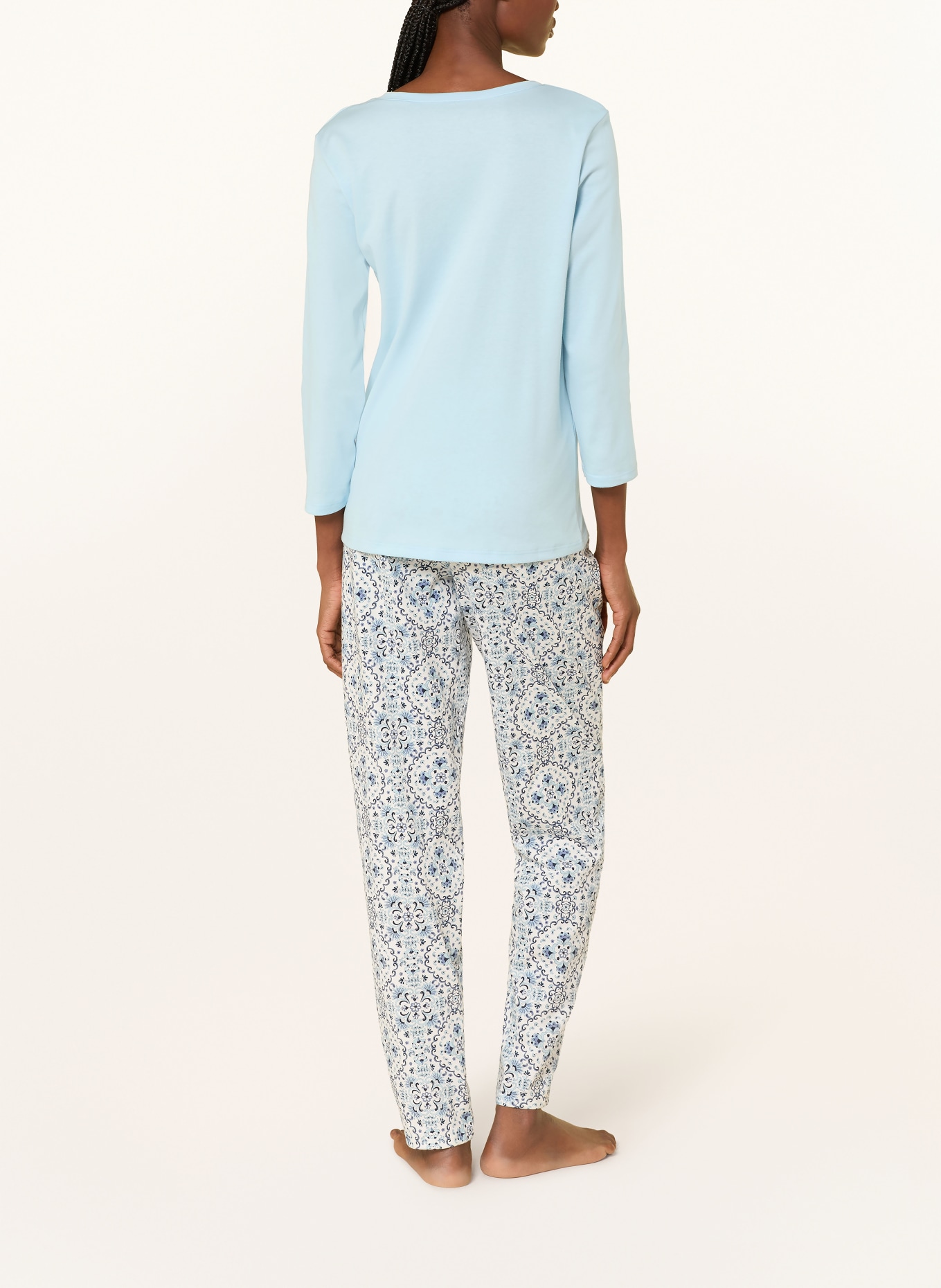 CALIDA FAVORITE TILES sleep shirt: LIGHT BLUE