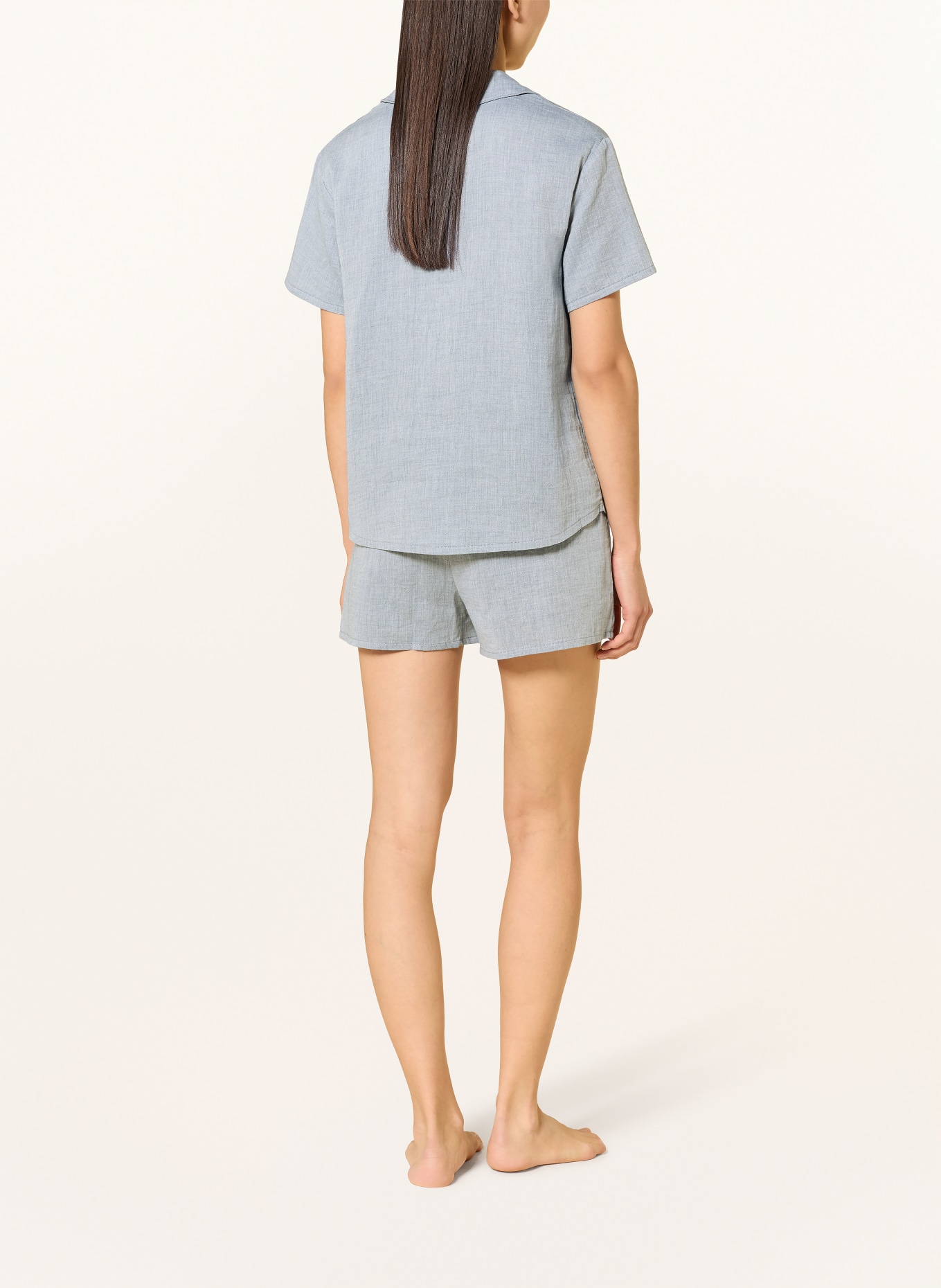 CALIDA Schlafshirt FAVOURITES TILES: BLAUGRAU