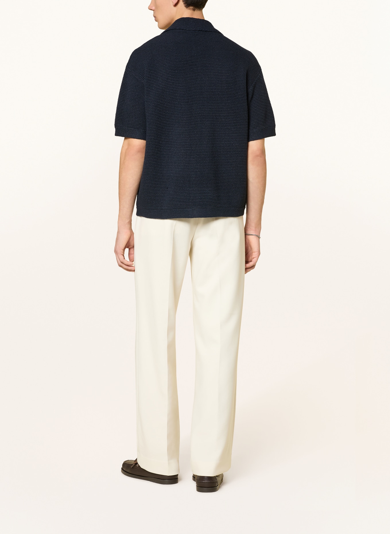 SANDRO Kurzarm-Hemd Comfort Fit: DUNKELBLAU