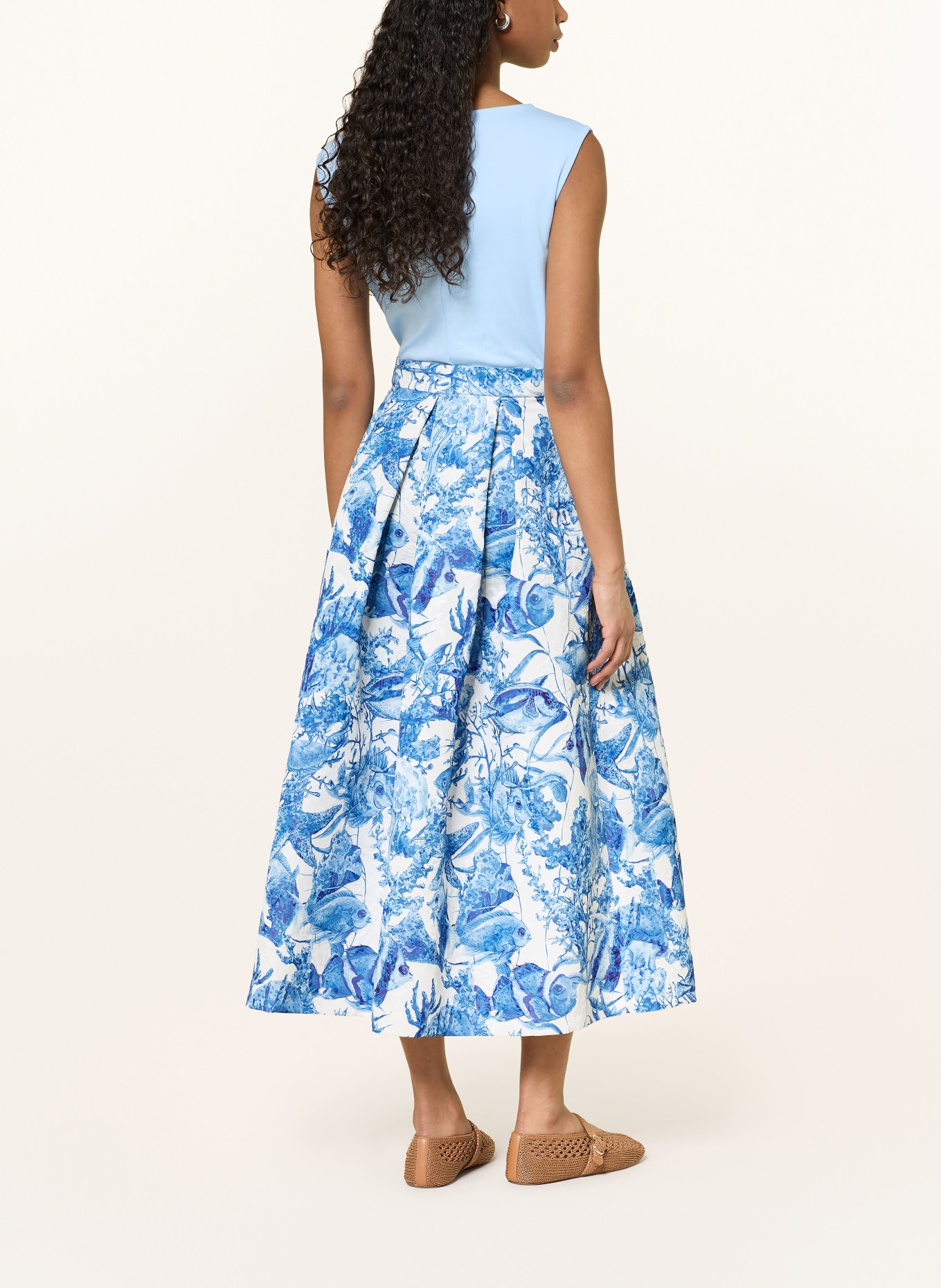 LUNATICA MILANO Jacquard-Rock: BLAU / WEISS