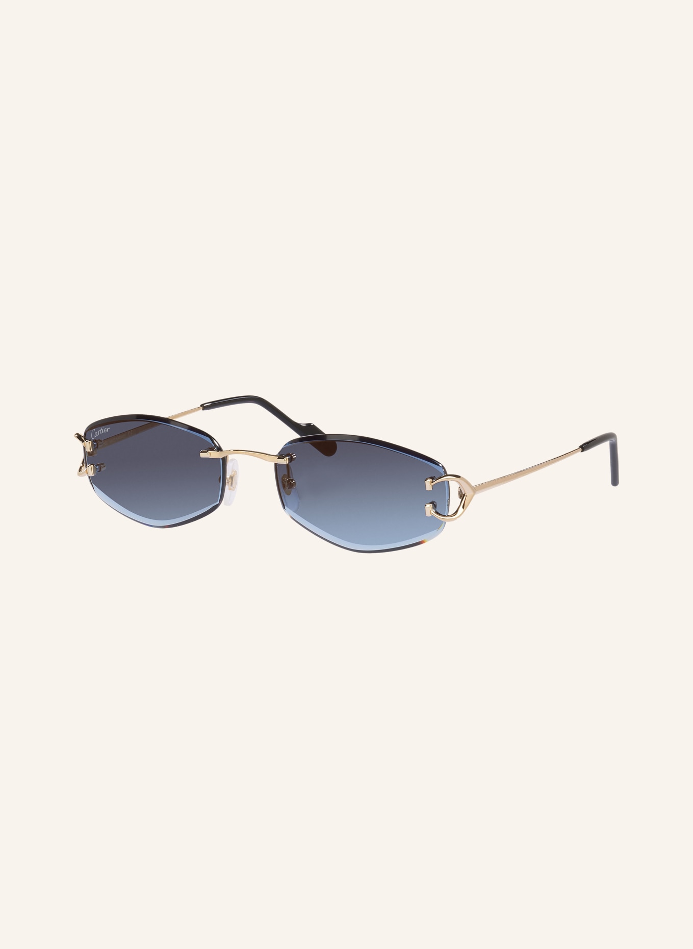 Cartier Sunglasses 6L001840: GOLD/BLUE GRADIENT