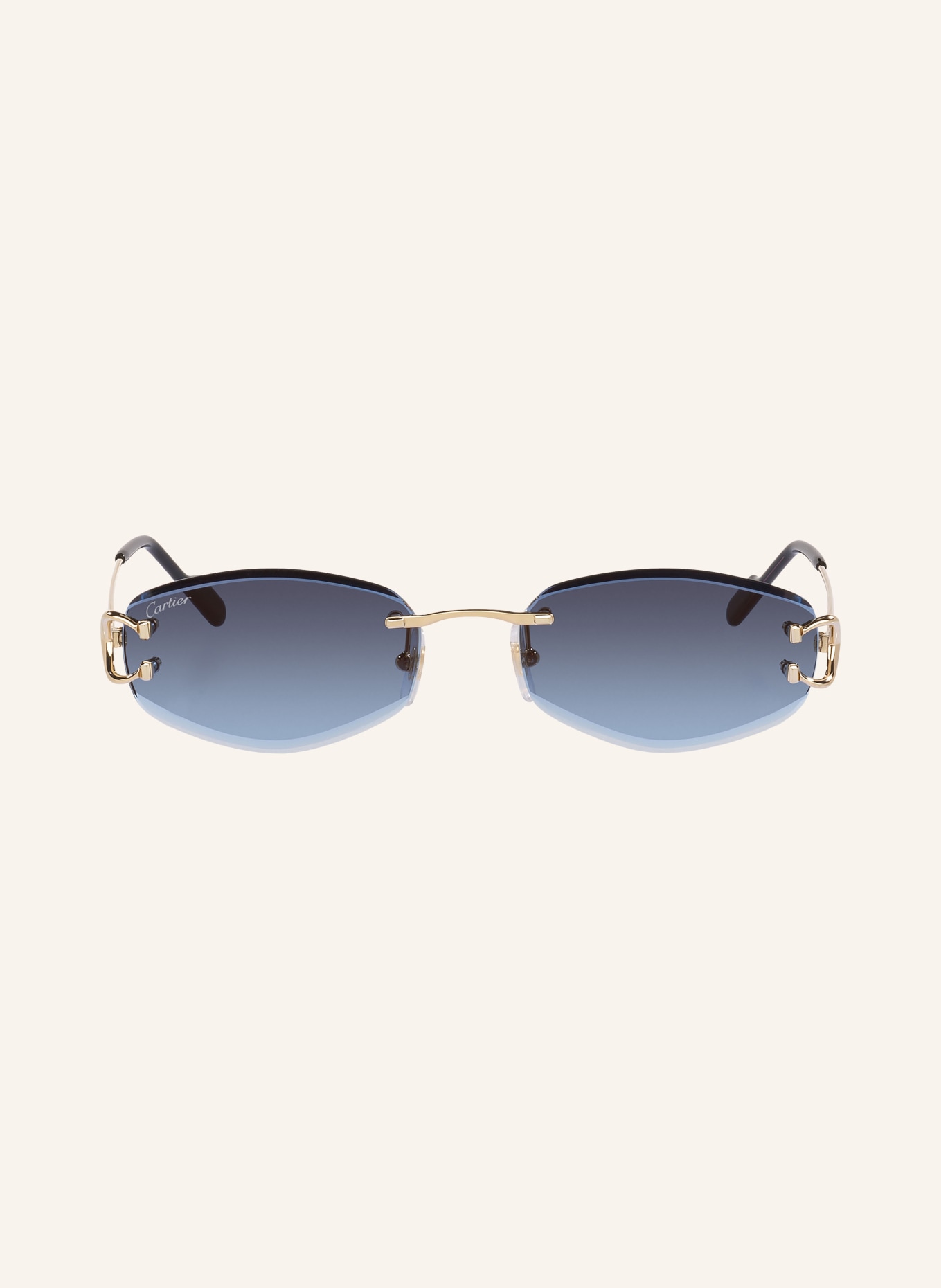 Cartier Sunglasses 6L001840: GOLD/BLUE GRADIENT