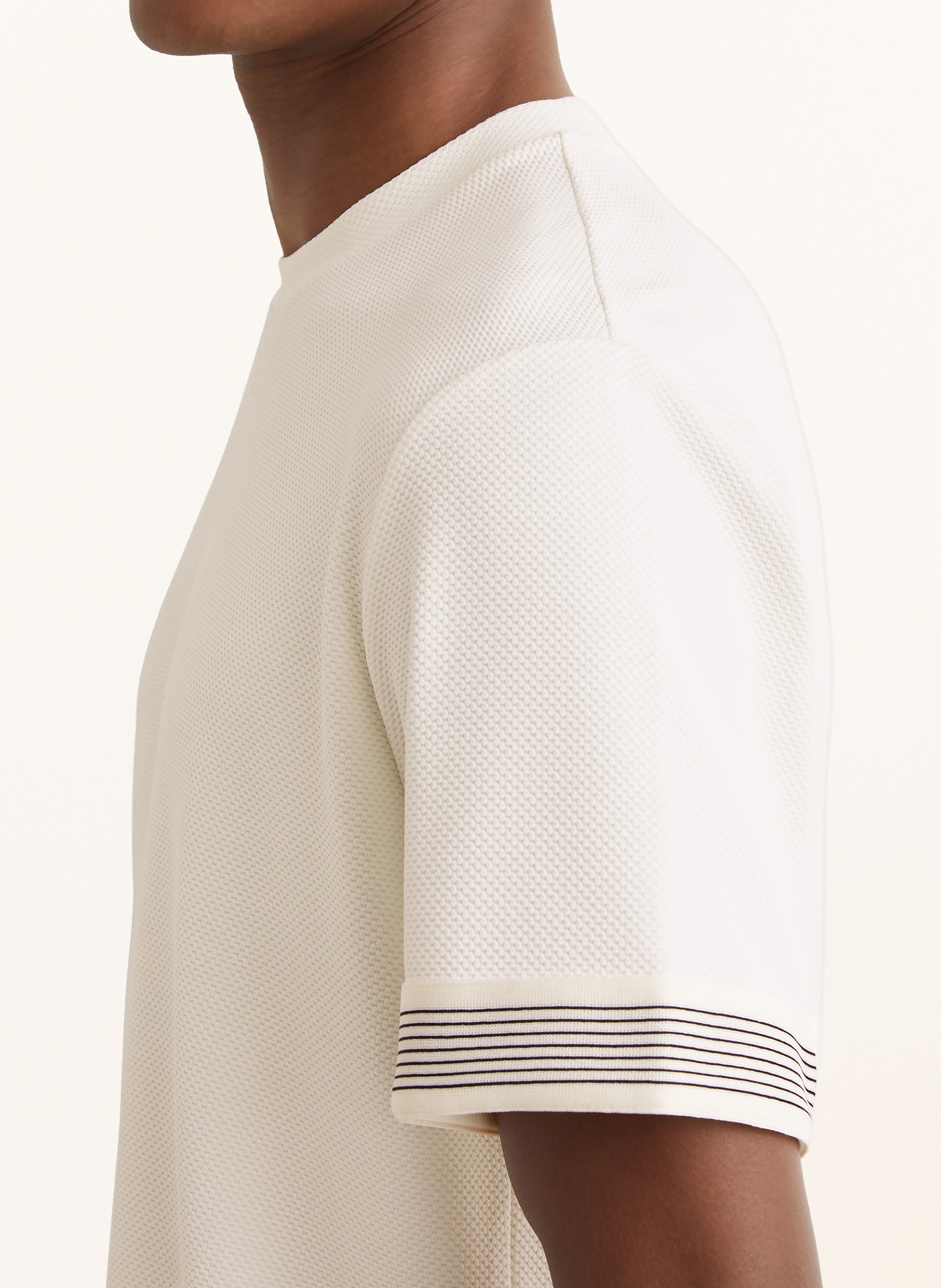 REISS T-Shirt ARIES: WEISS / SCHWARZ