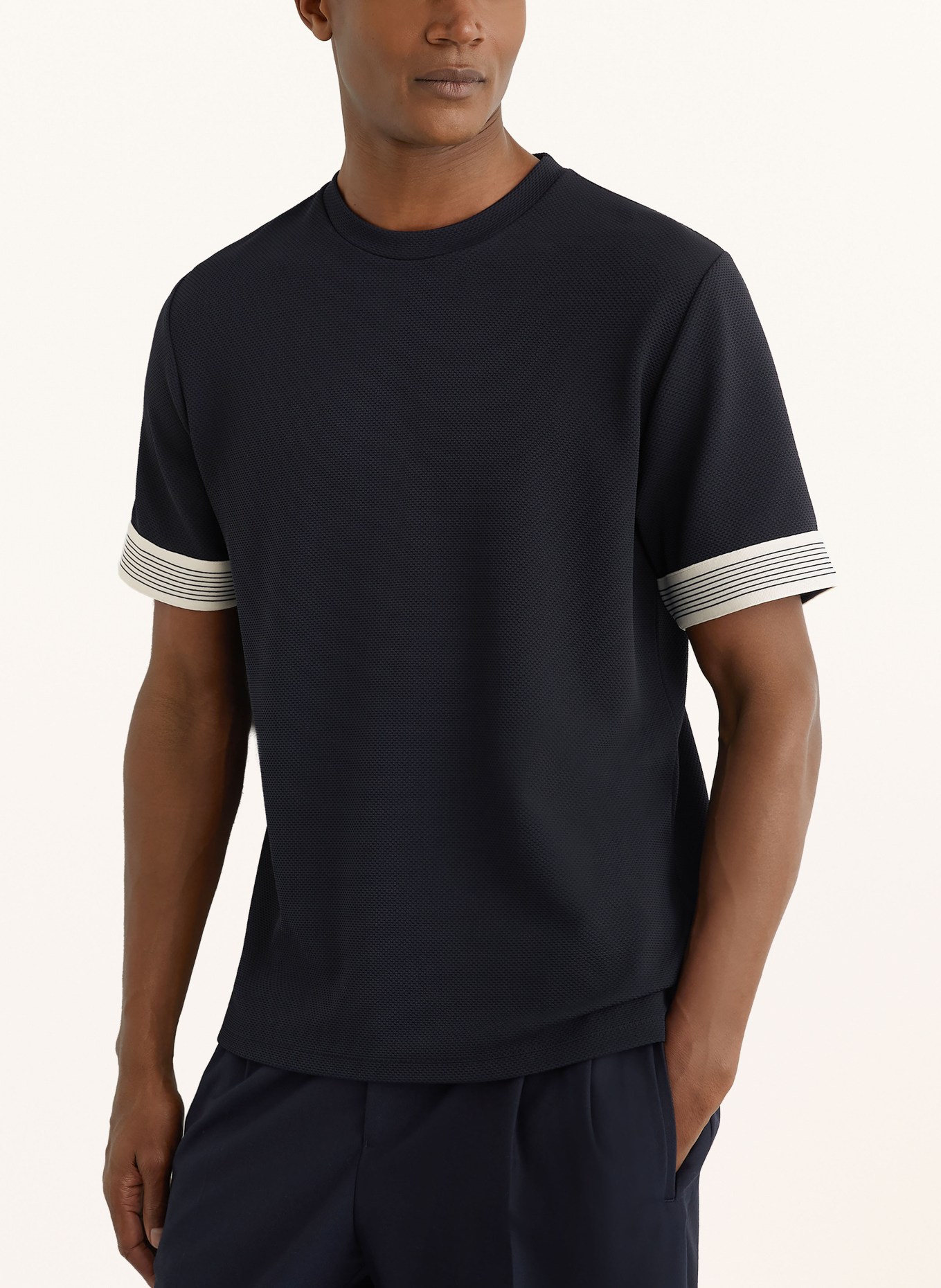 REISS T-Shirt ARIES: DUNKELBLAU