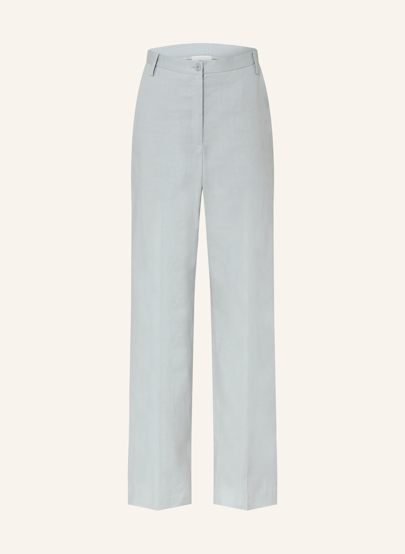 CLAUDIE PIERLOT Marlenehose mit Leinen: HELLBLAU