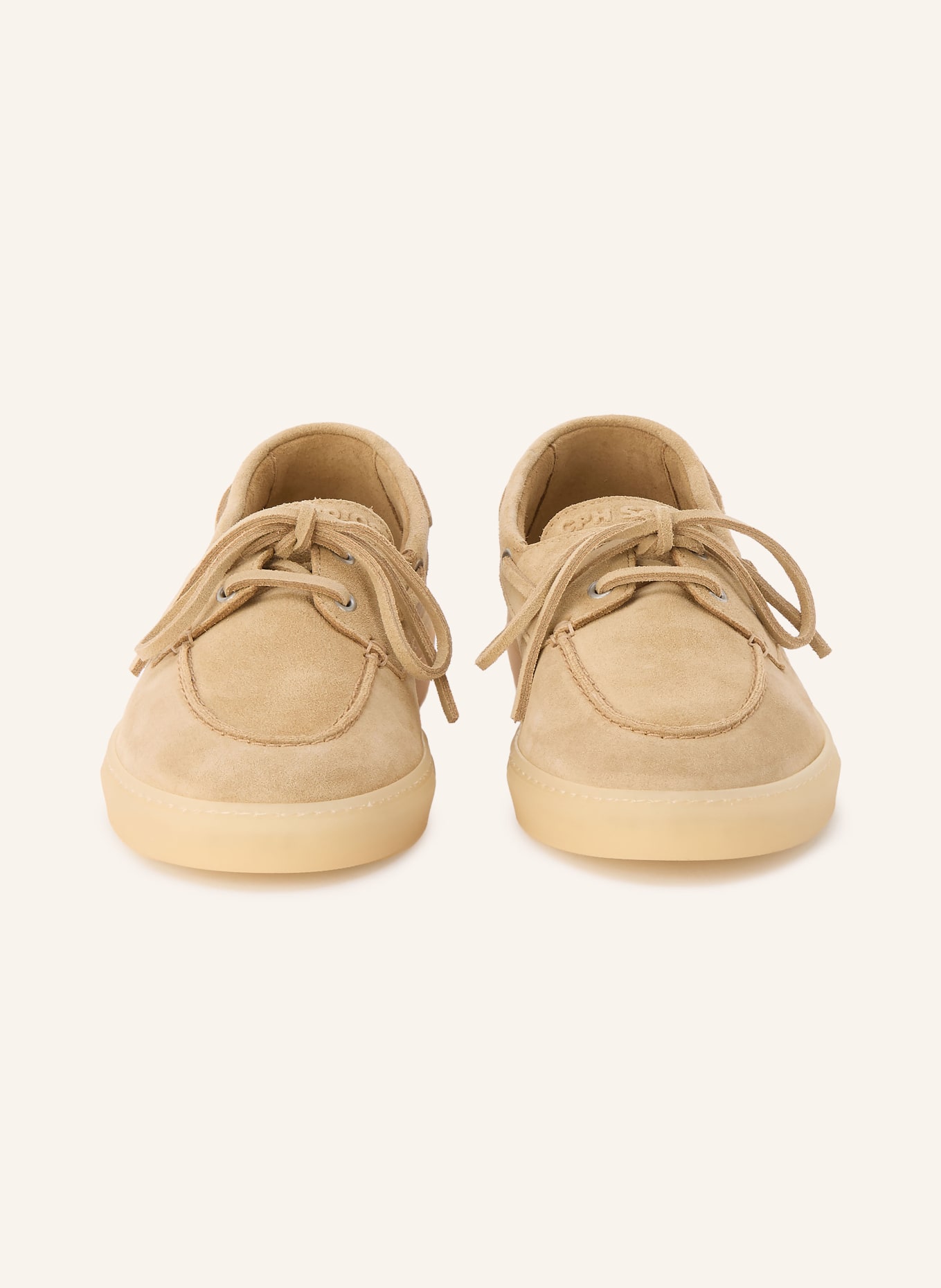 COPENHAGEN STUDIOS Boat shoes CPH160M: BEIGE