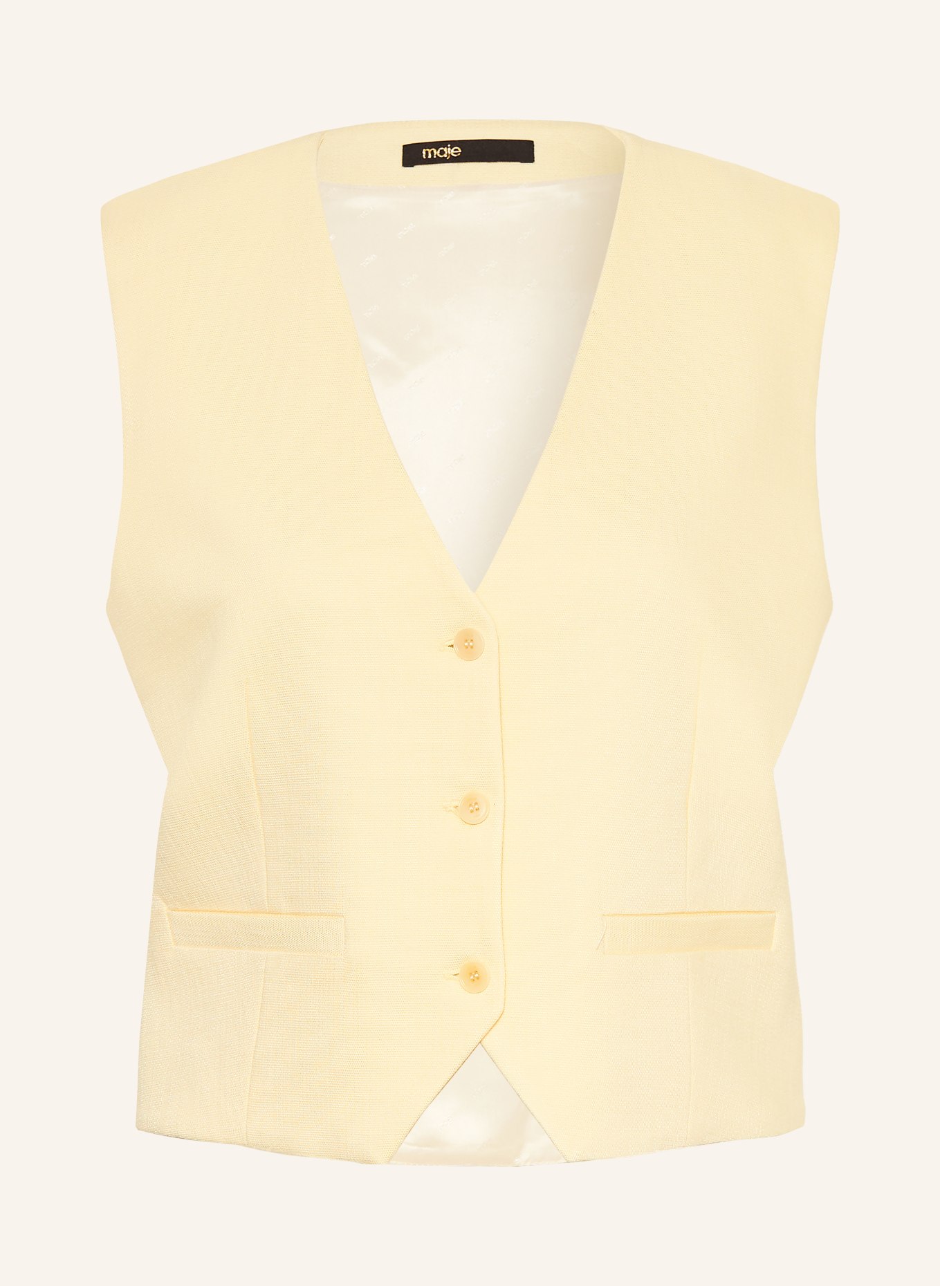 maje kamizelka: JASNOŻÓŁTY