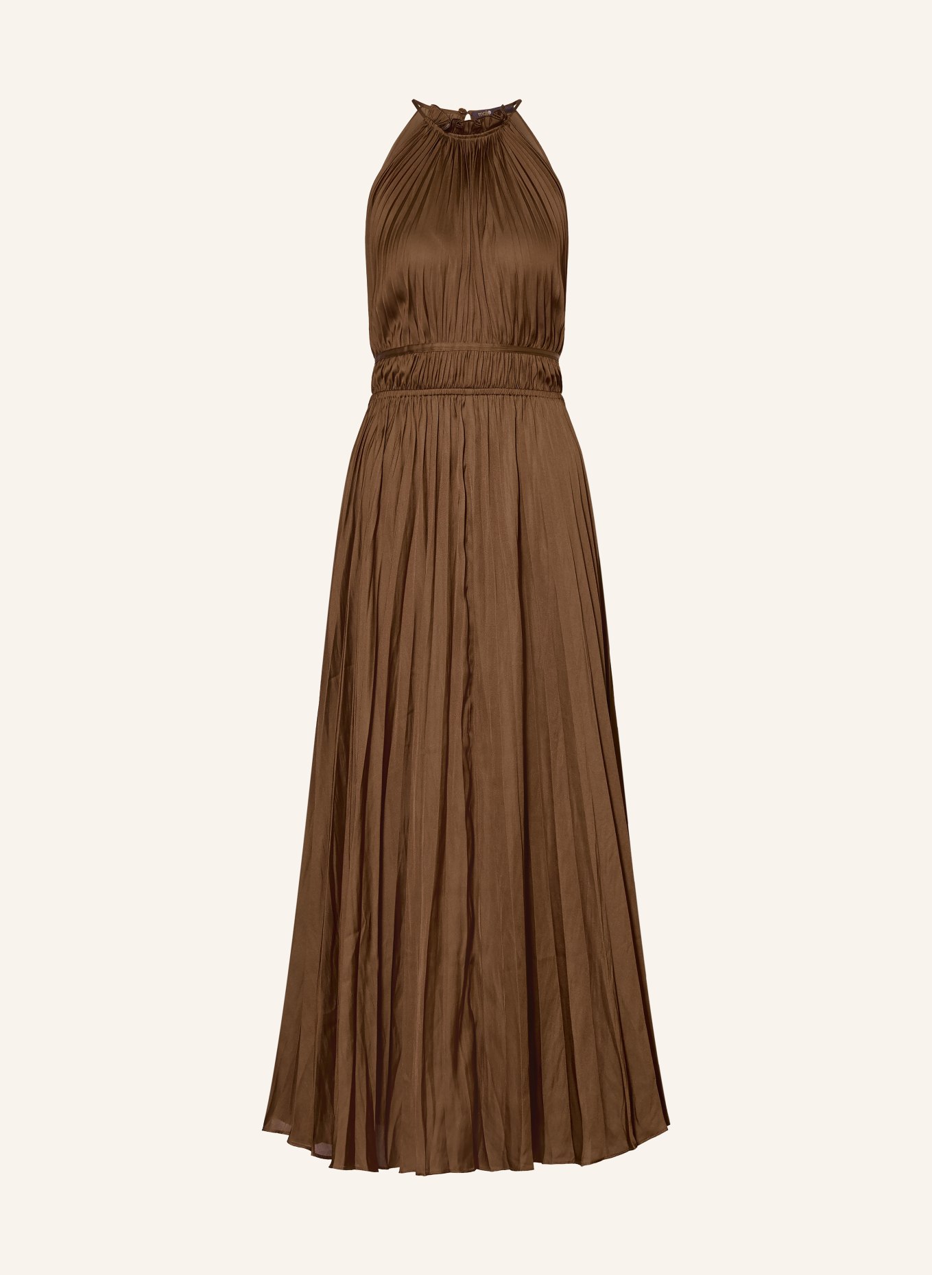 maje Plisseekleid: DUNKELBRAUN