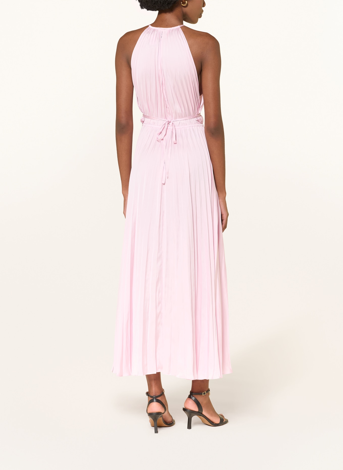 maje Plisseekleid: HELLROSA
