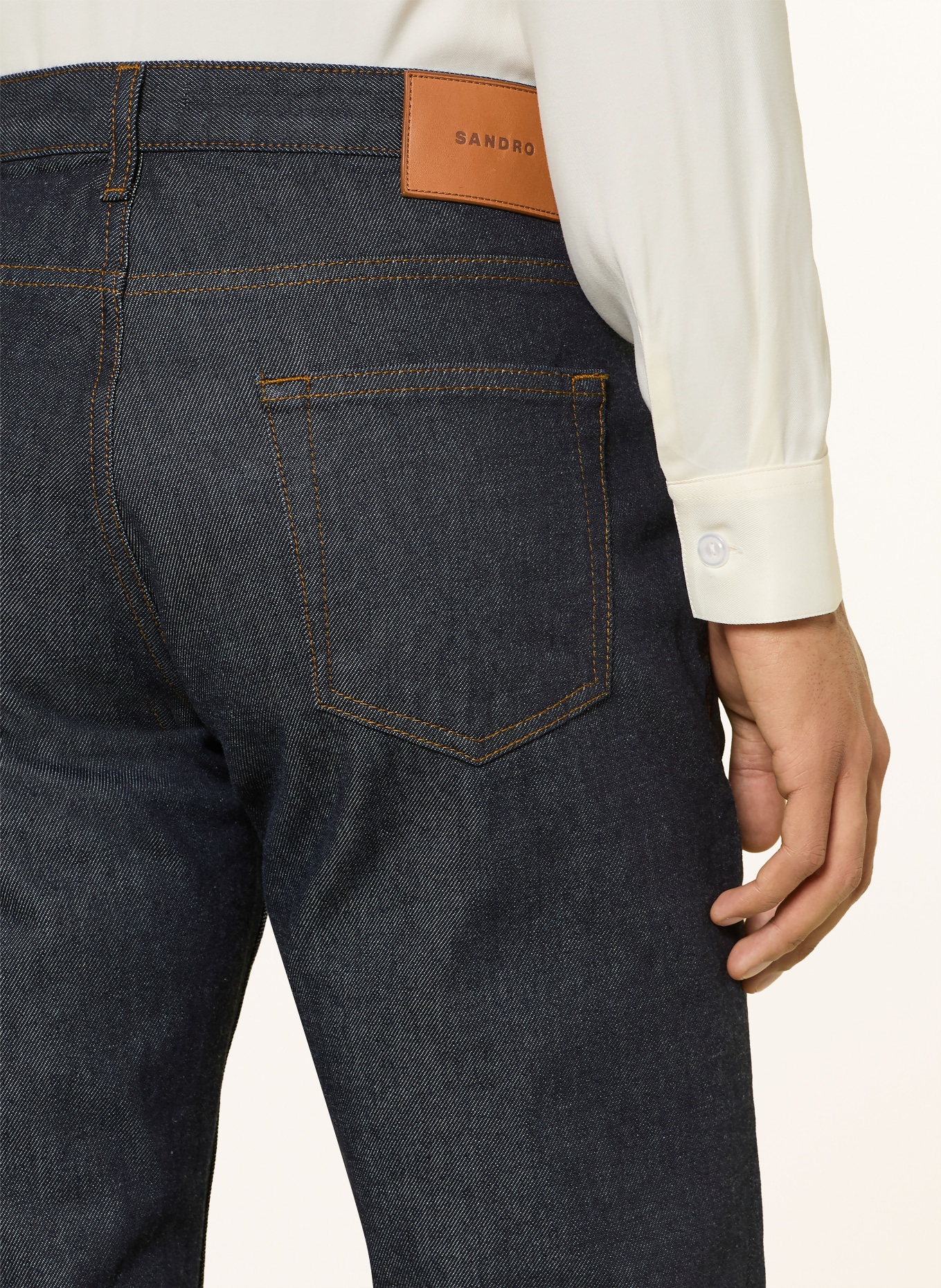 SANDRO Jeans Slim Fit: BRUT RAW-DENIM