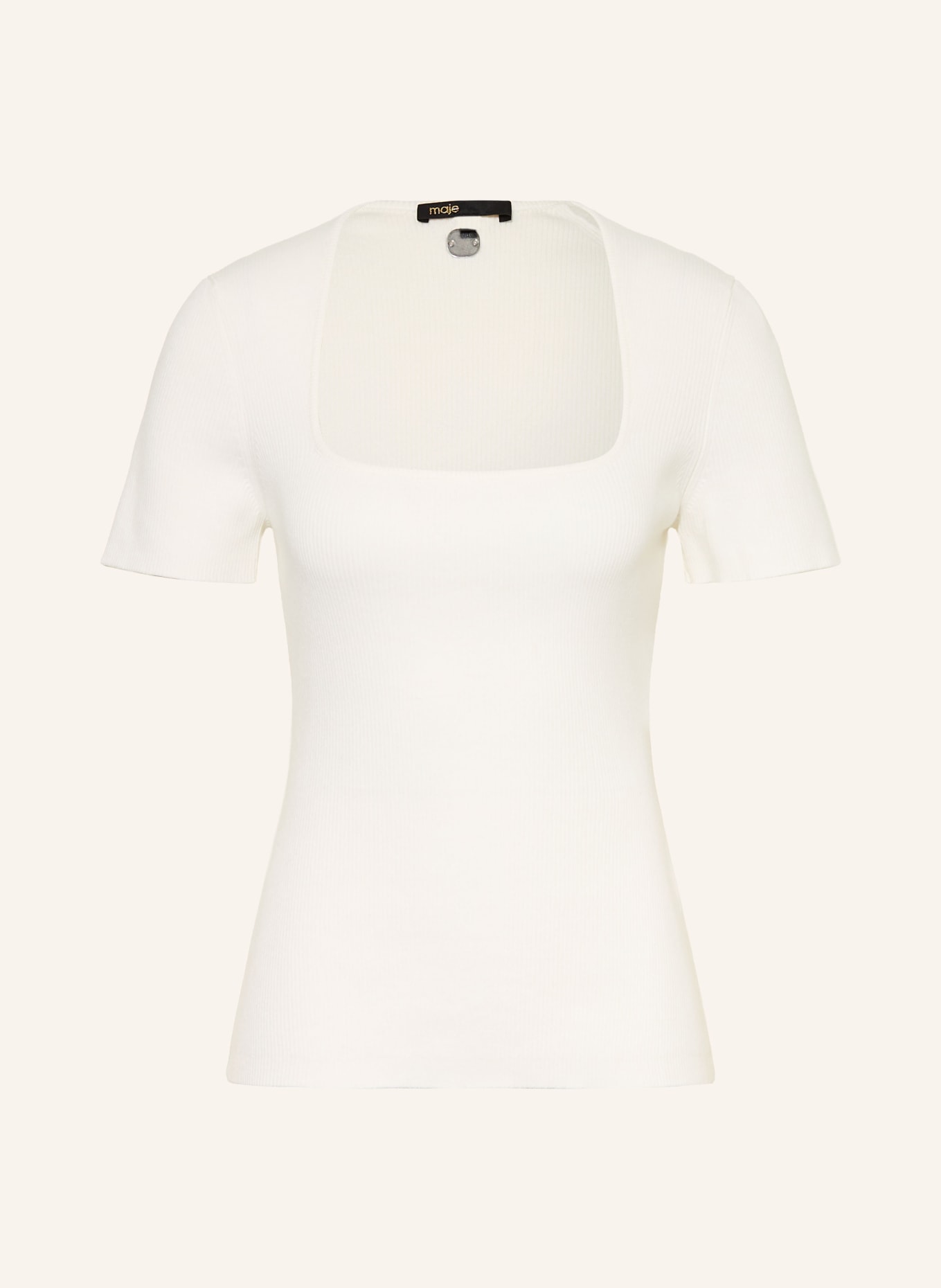 maje Strickshirt: CREME