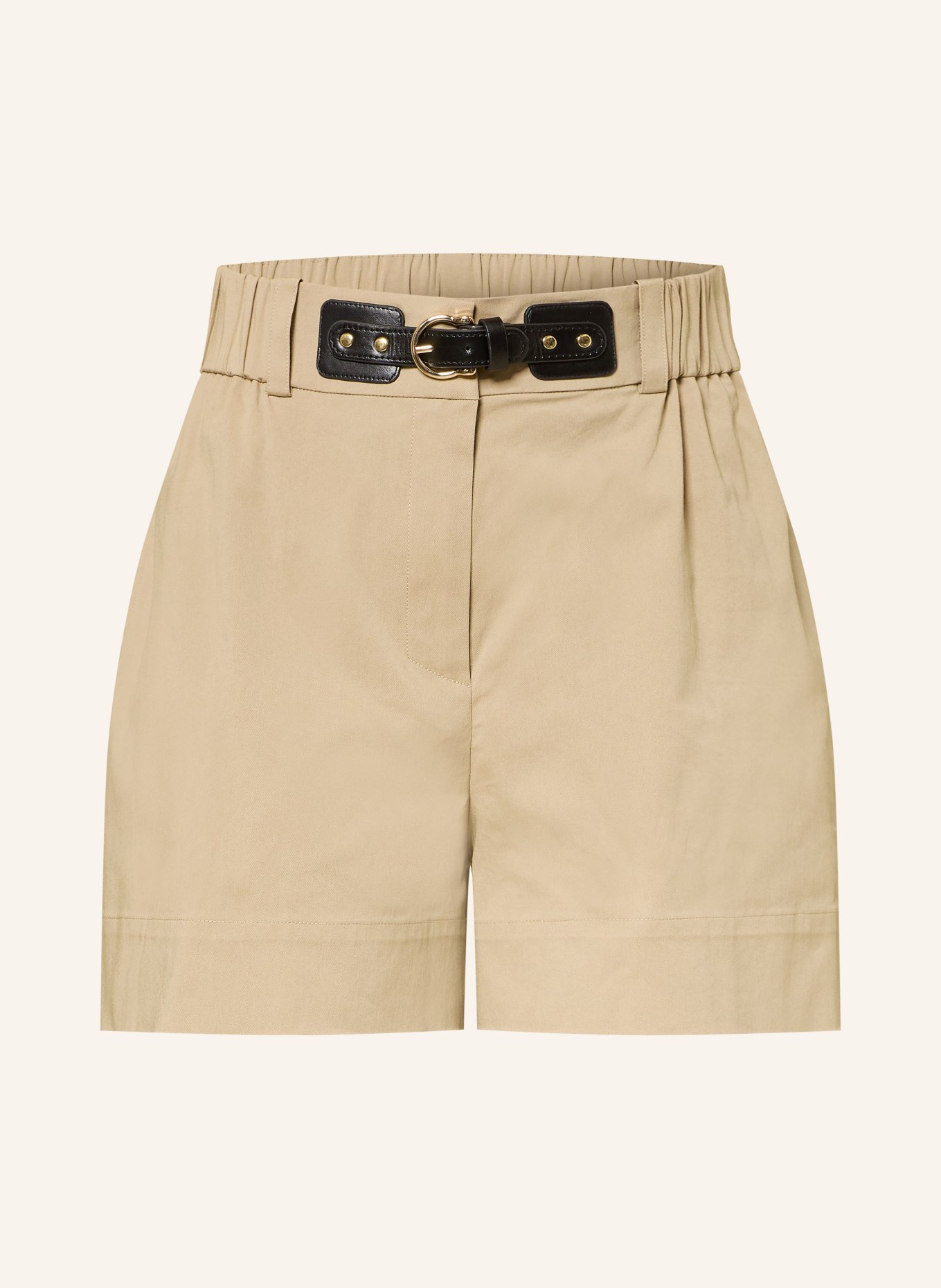 maje Shorts: CAMEL