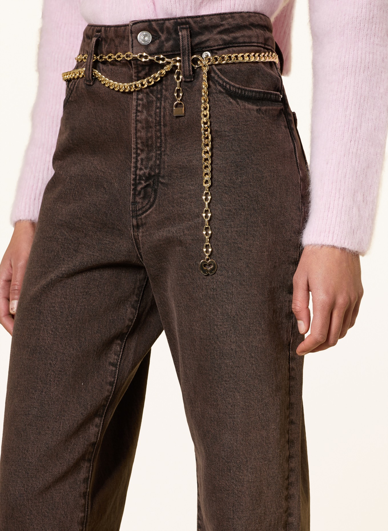 maje Straight Jeans: G005 BROWN