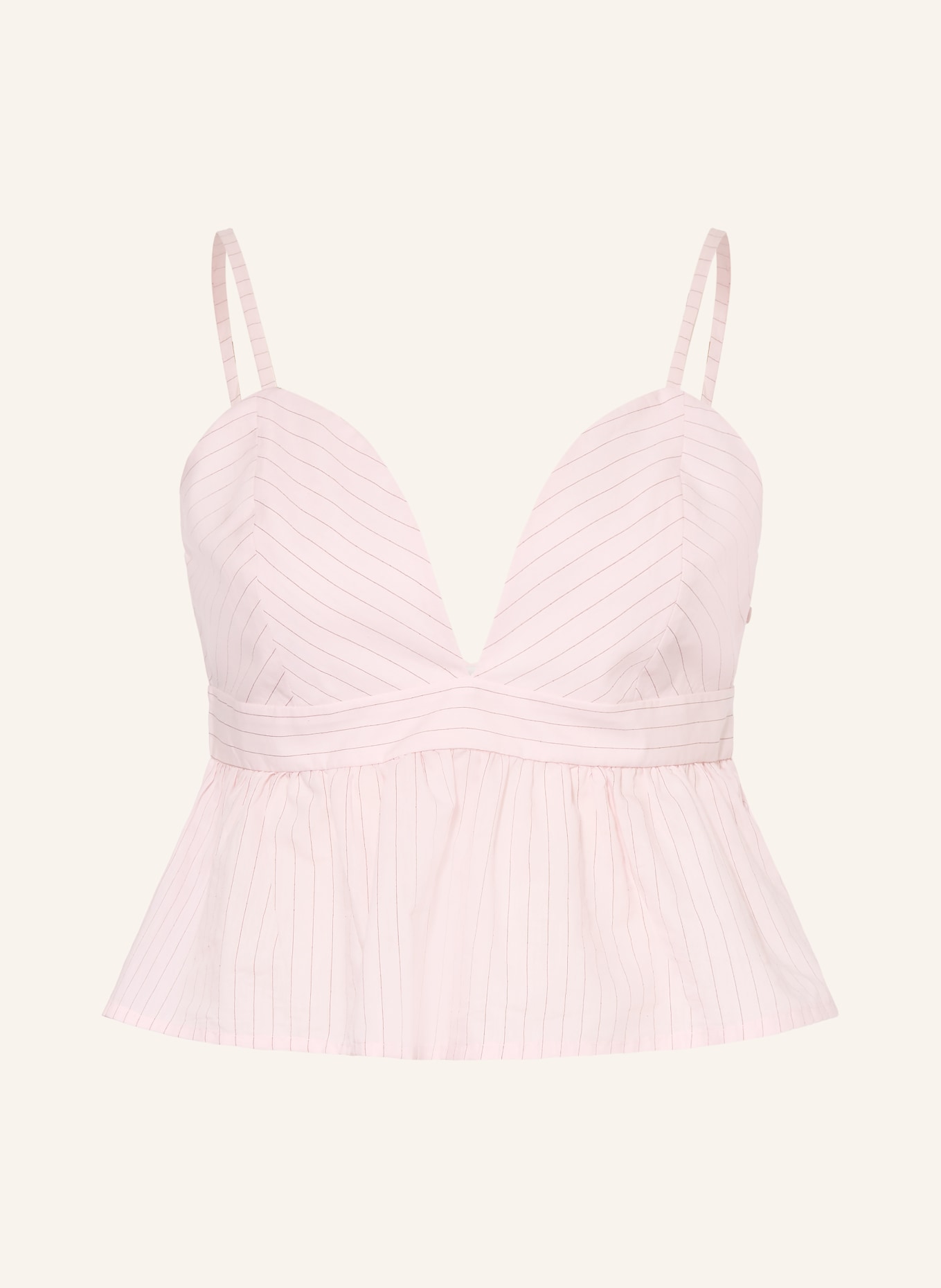 CLAUDIE PIERLOT Cropped-Blusentop: HELLROSA