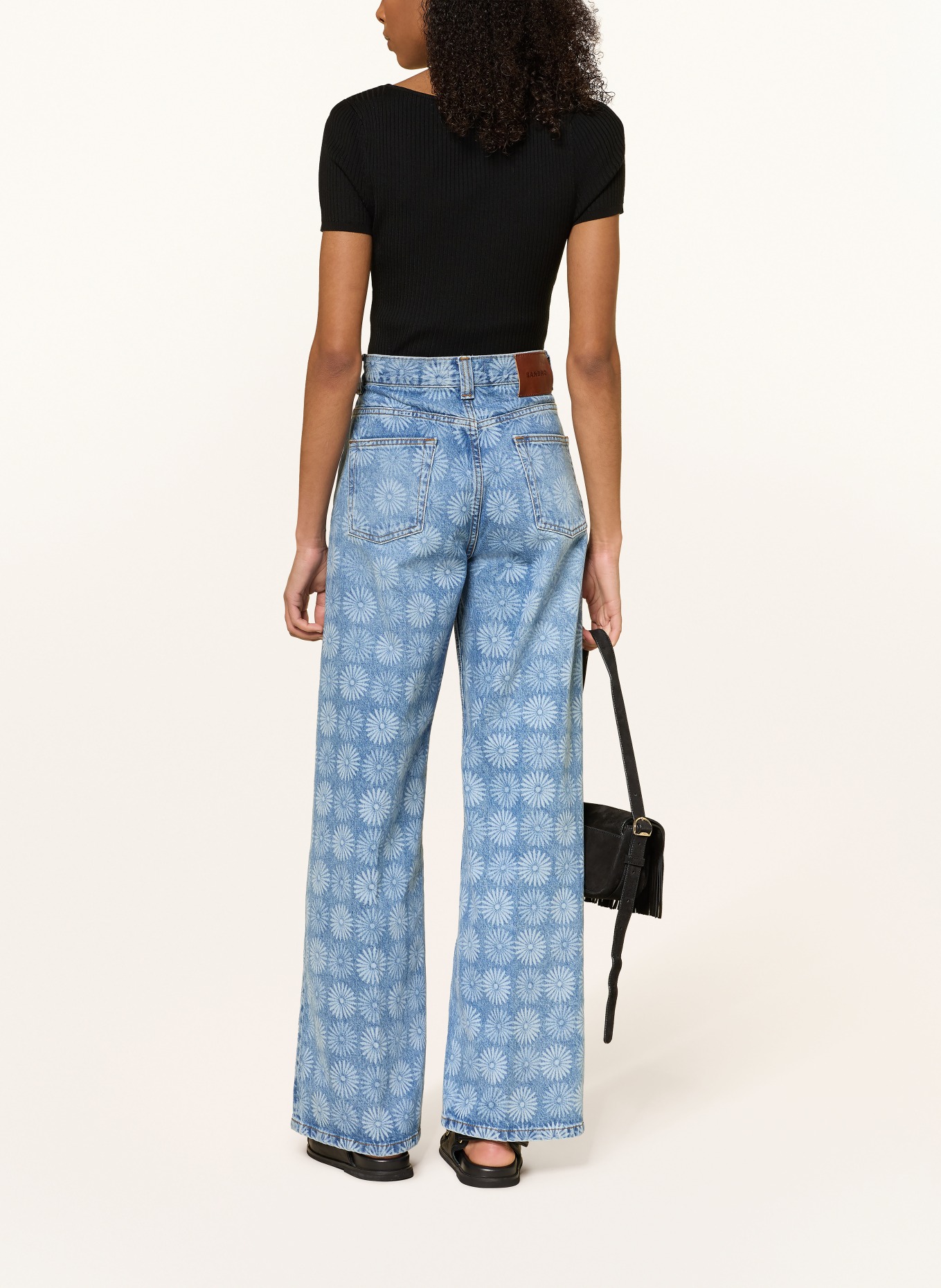 SANDRO Strickshirt mit Cut-out: SCHWARZ